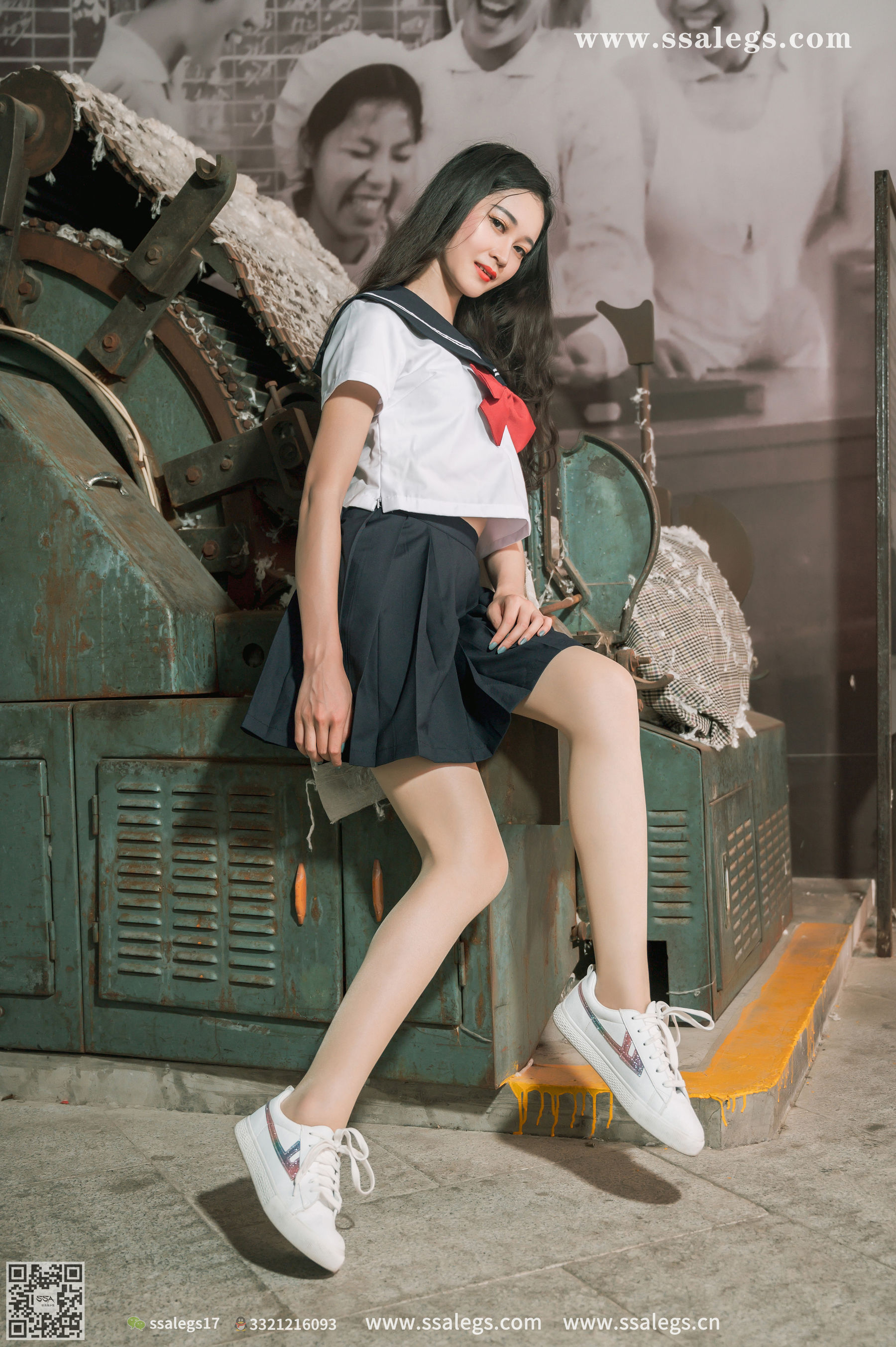 [SSA丝社]超清写真 No.422 漫漫 白色jk制服肉丝写真(下)_第4张