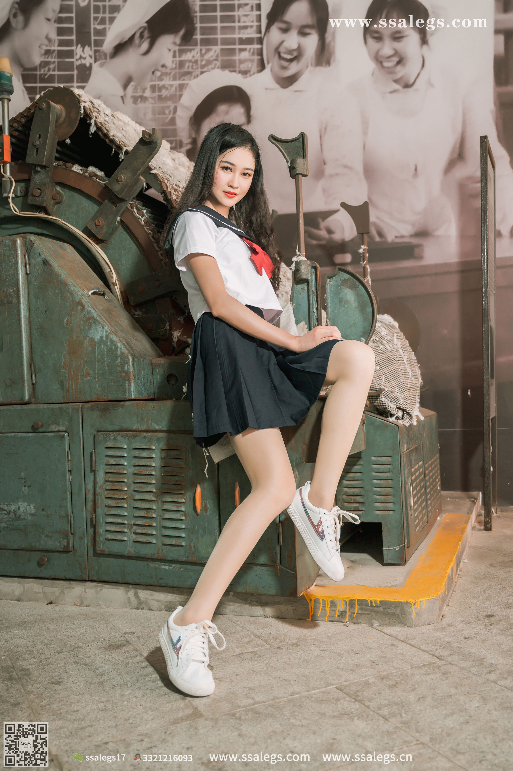 [SSA丝社]超清写真 No.422 漫漫 白色jk制服肉丝写真(下)_第5张