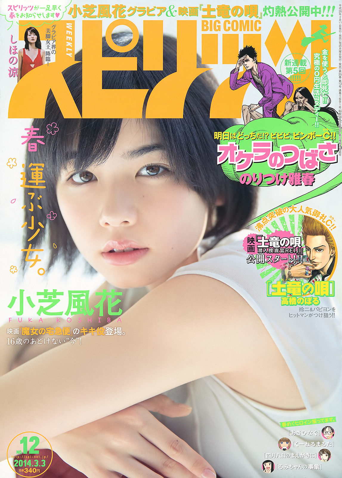 [Weekly Big Comic Spirits] 2014年No.12 小芝風花 しほの涼_第1张
