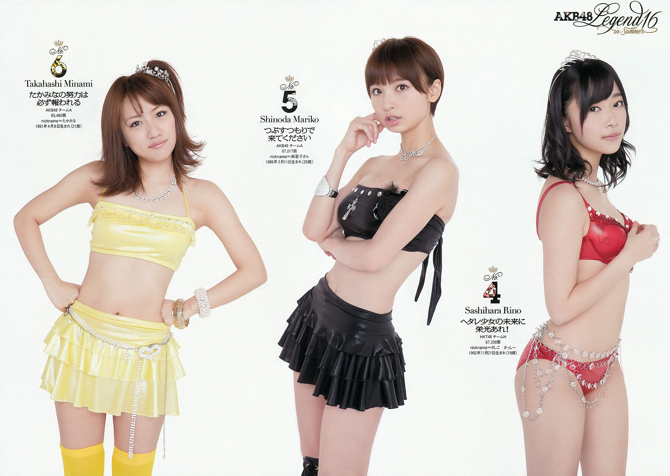 AKB48 篠崎愛 田代さやか 宫﨑宣子 [Weekly Playboy] 2012年No.34-35 写真杂志_第4张