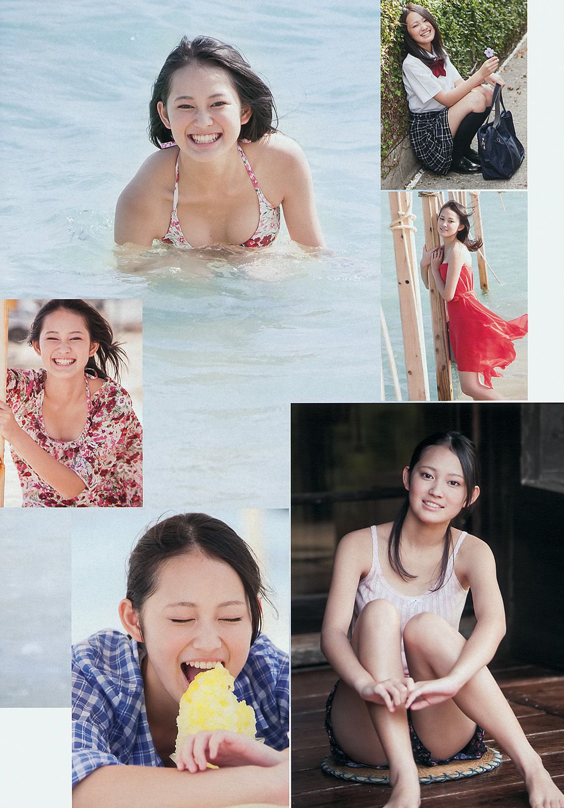 吉本実憂 有村架純 須田亜香里 ダレノガレ明美 権堂葵 ChocoLe 和田絵莉 三輪記子 [Weekly Playboy] 2013年No.06 写真杂志_第5张