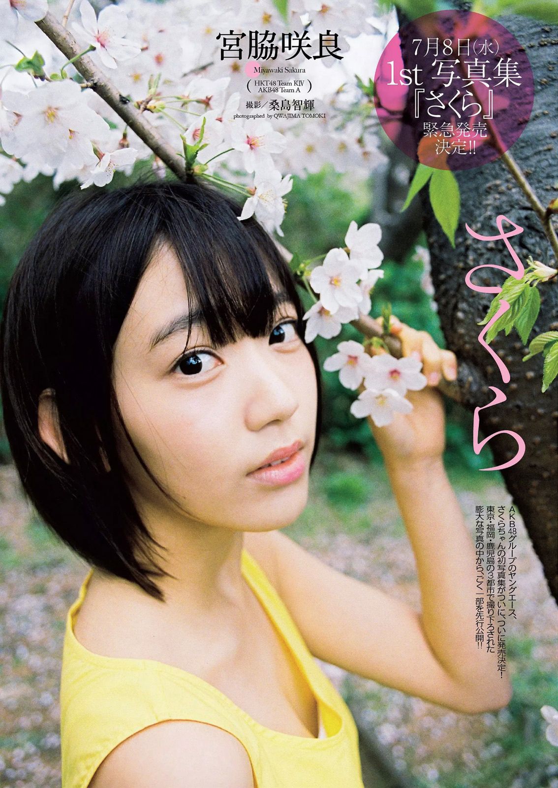 宮脇咲良 橋本マナミ 稲村亜美 天木じゅん 雄飛ときね 涼本めぐみ 水谷あおい 島崎結衣 有沢杏 [Weekly Playboy] 2015年No.25 写真杂志_第2张