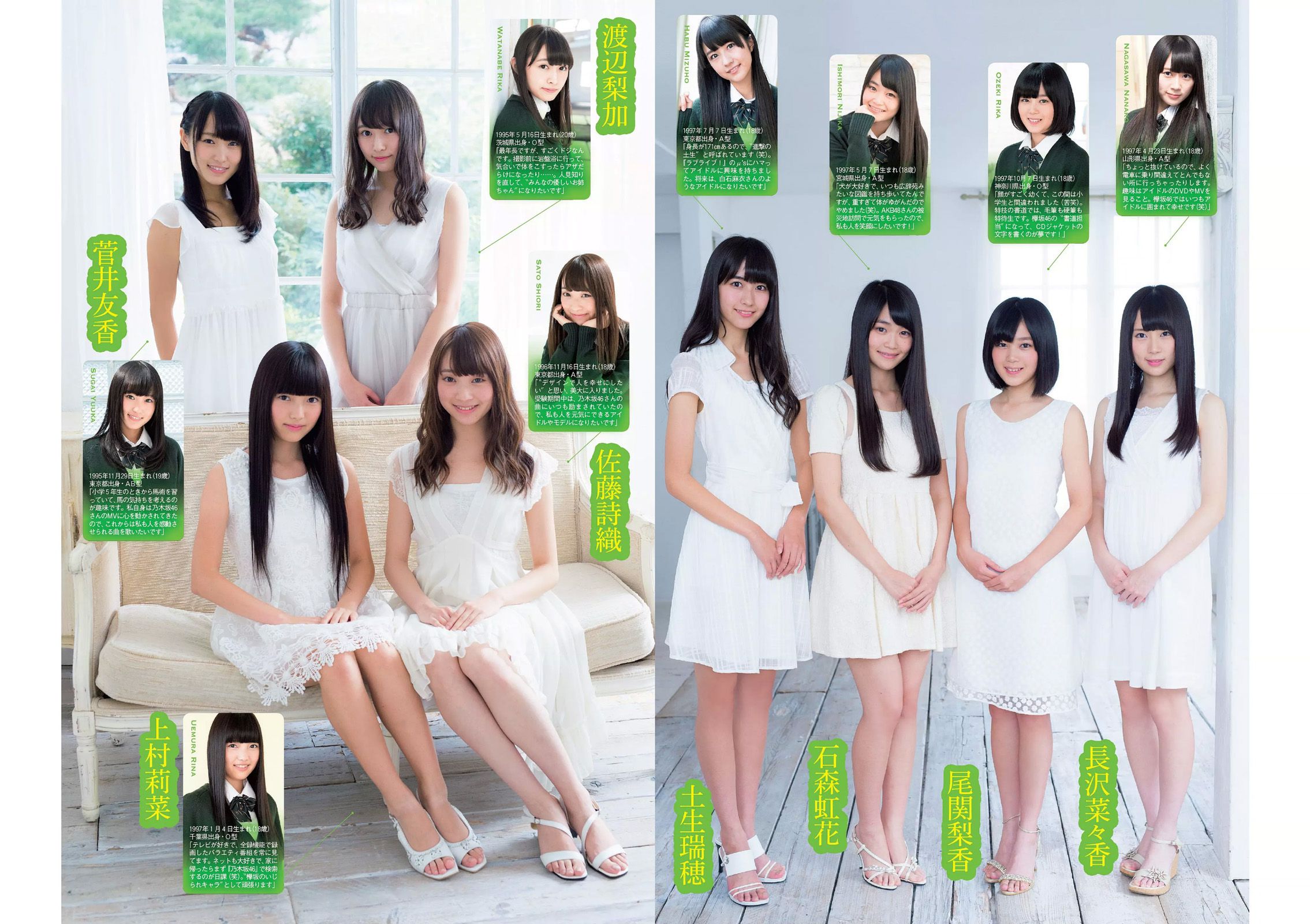 筧美和子 欅坂46 浅川梨奈 藤原令子 兒玉遥 坂口佳穂 林美佐 阿部乃みく [Weekly Playboy] 2015年No.46 写真杂志_第5张