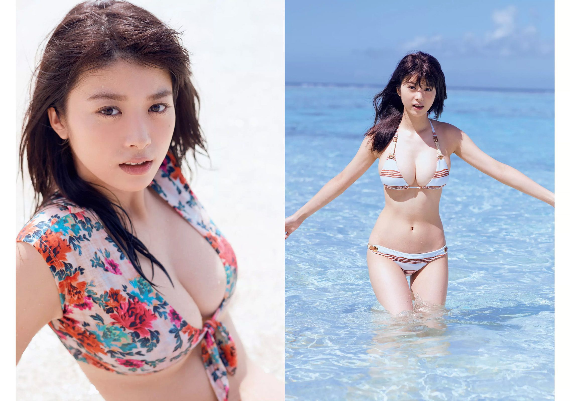 華村あすか 馬場ふみか 橋本環奈 伊藤萌々香 大石絵理 倉持由香 川崎あや [Weekly Playboy] 2017年No.36 写真杂志_第4张