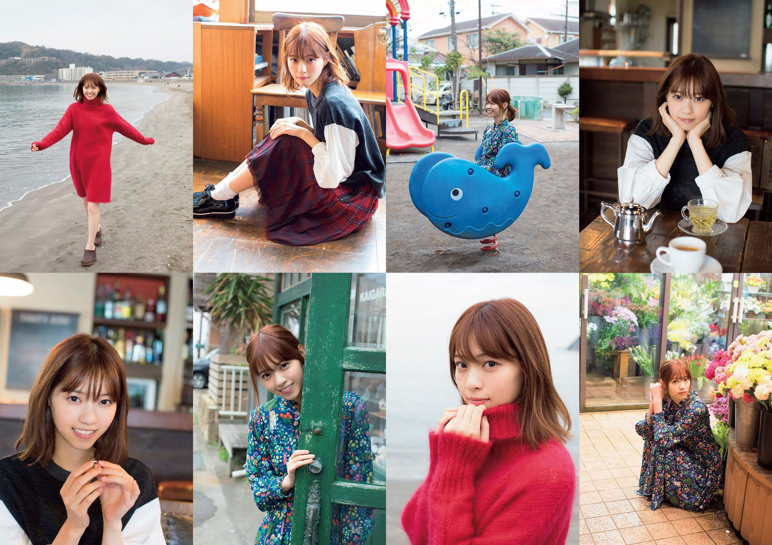 西野七瀬 傳谷英里香 大原優乃 忍野さら えなこ RENA 北野日奈子 [Weekly Playboy] 2019年No.01-02 写真杂志_第4张