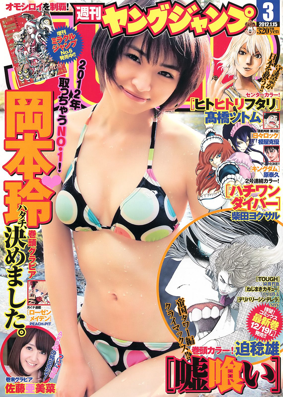 岡本玲 佐藤亜美菜 [Weekly Young Jump] 2012年No.03 写真杂志_第1张