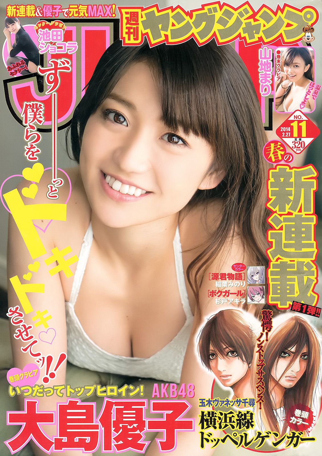 大島優子 池田ショコラ 山地まり [Weekly Young Jump] 2014年No.11 写真杂志_第1张