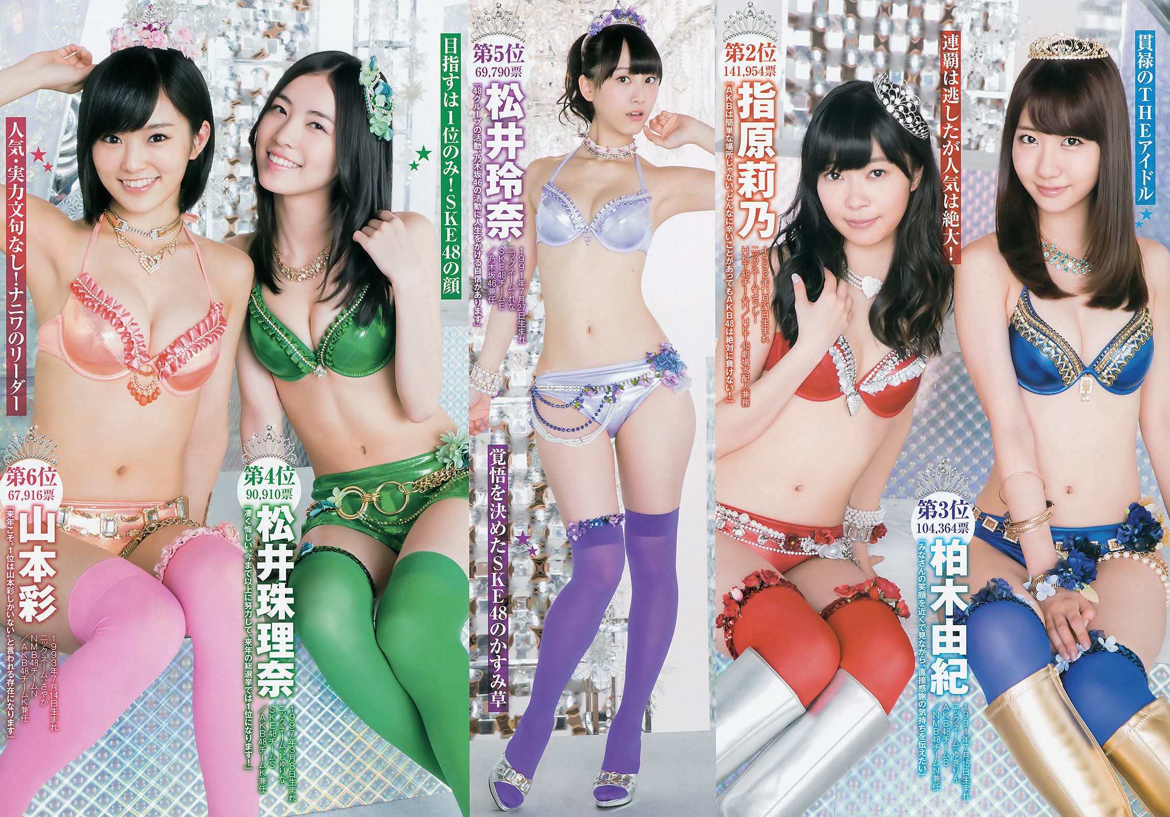 滝口ひかり 木下ひなこ AKB48 おのののか [Weekly Young Jump] 2014年No.38 写真杂志_第3张