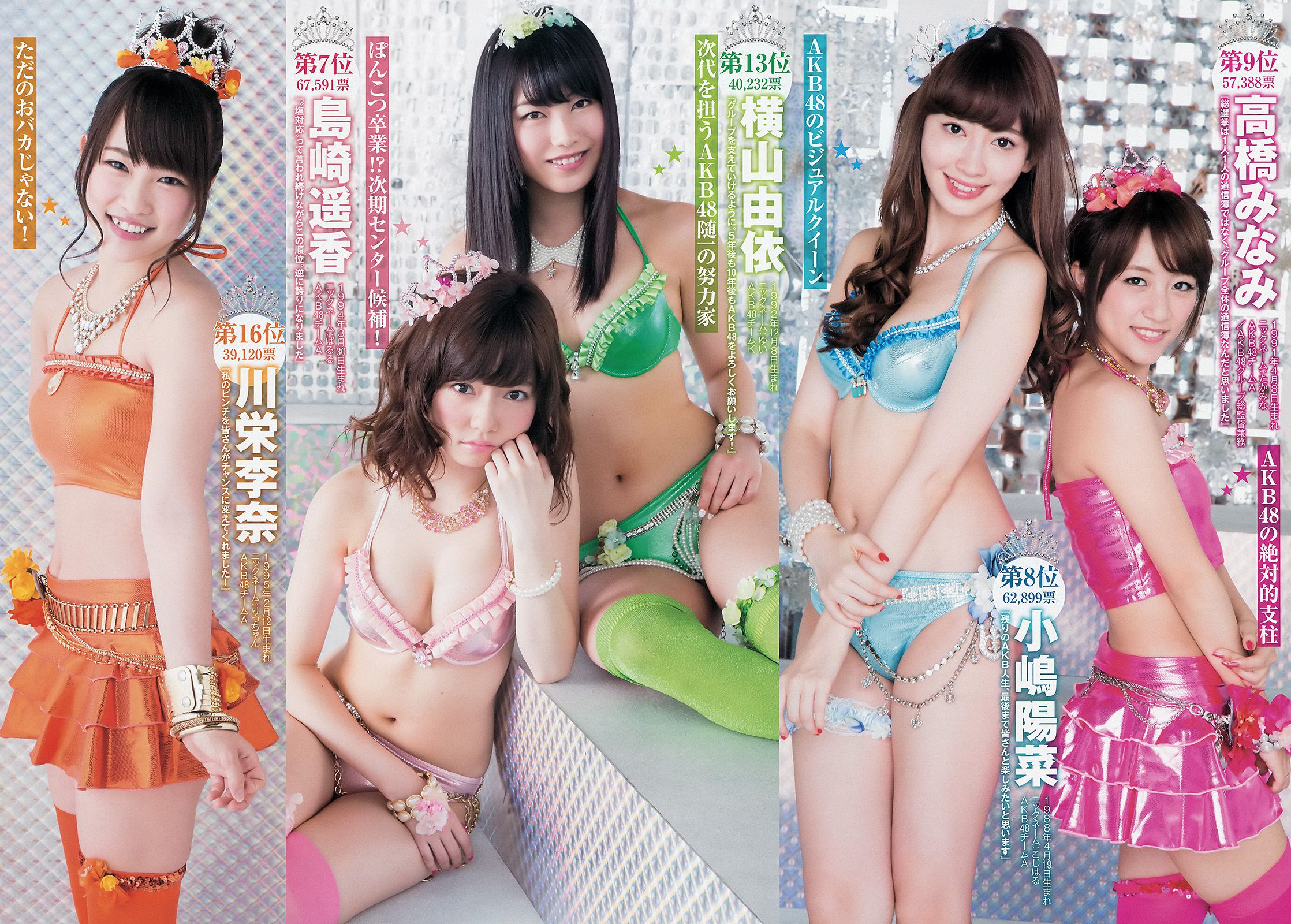 滝口ひかり 木下ひなこ AKB48 おのののか [Weekly Young Jump] 2014年No.38 写真杂志_第4张
