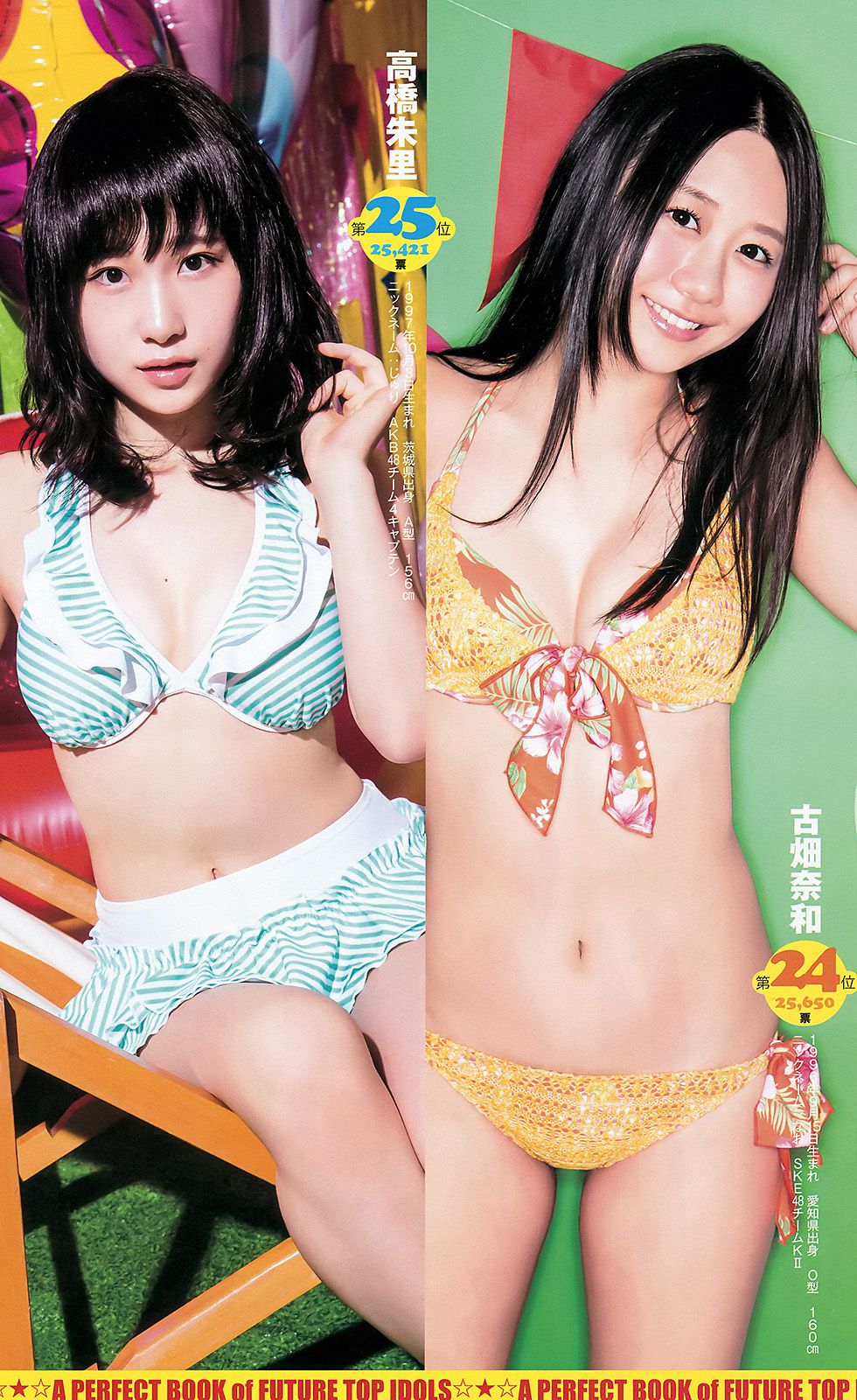 木﨑ゆりあ 岡田奈々 AKB48 アンダーガールズ [Weekly Young Jump] 2015年No.36-37写真杂志_第5张