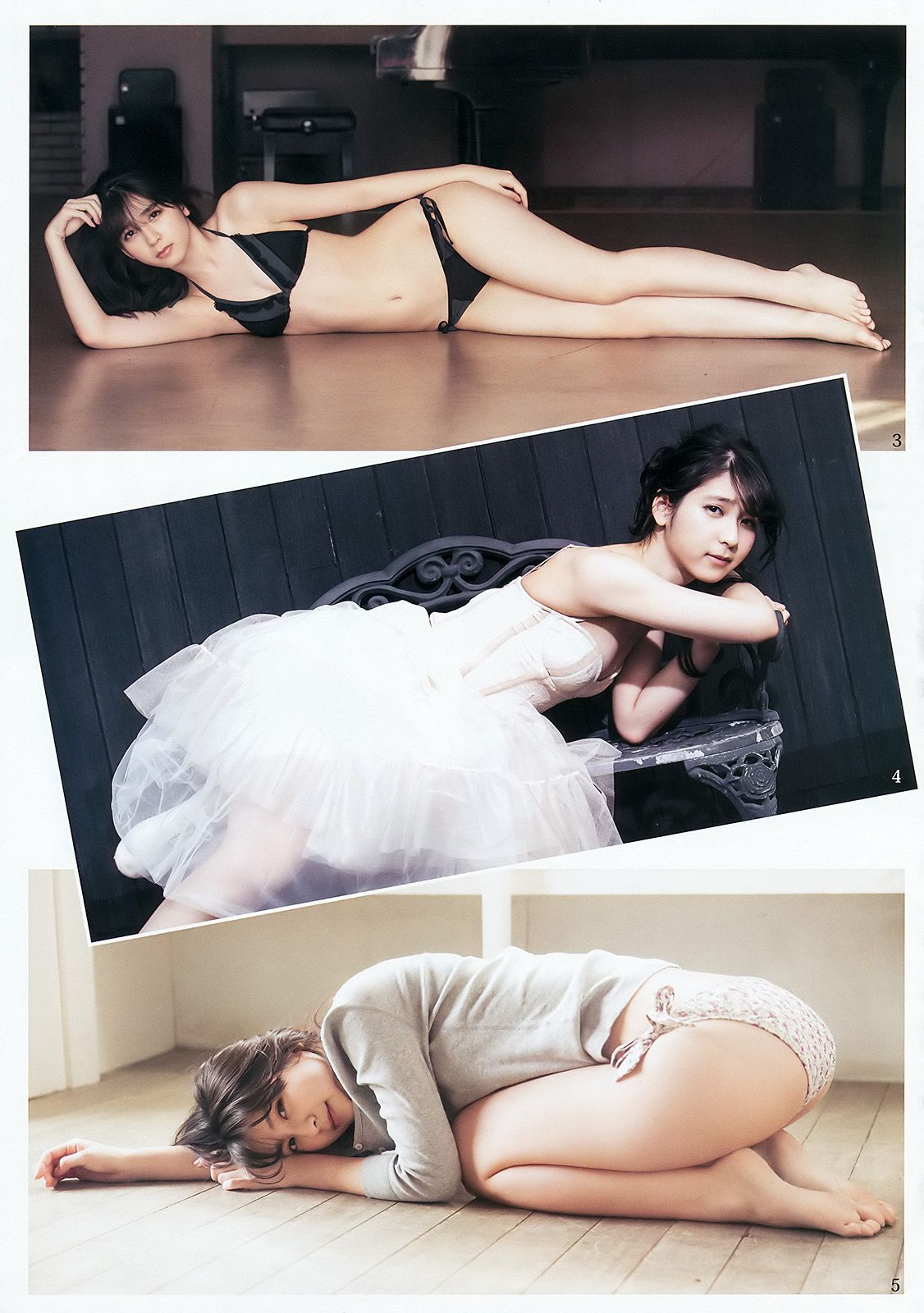 村岡菜摘 小林由依 今泉佑唯 河村美咲 [Weekly Young Jump] 2016年No.14 写真杂志_第4张