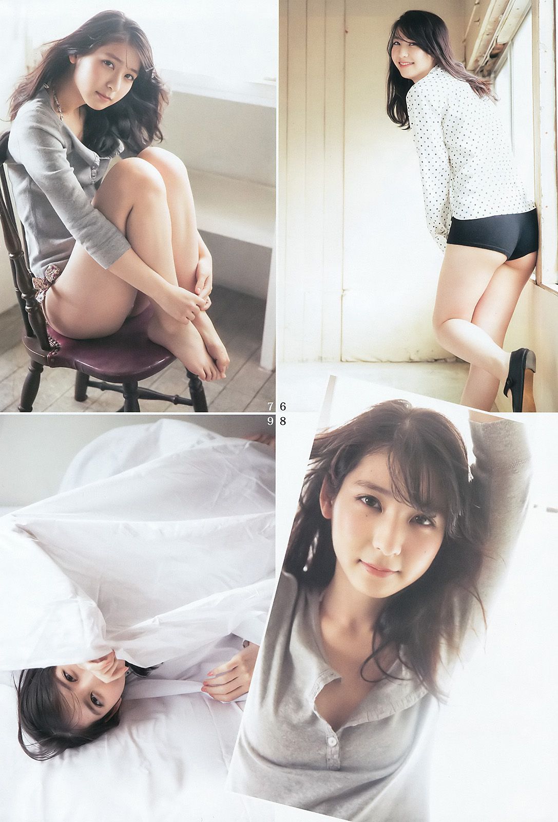 村岡菜摘 小林由依 今泉佑唯 河村美咲 [Weekly Young Jump] 2016年No.14 写真杂志_第5张