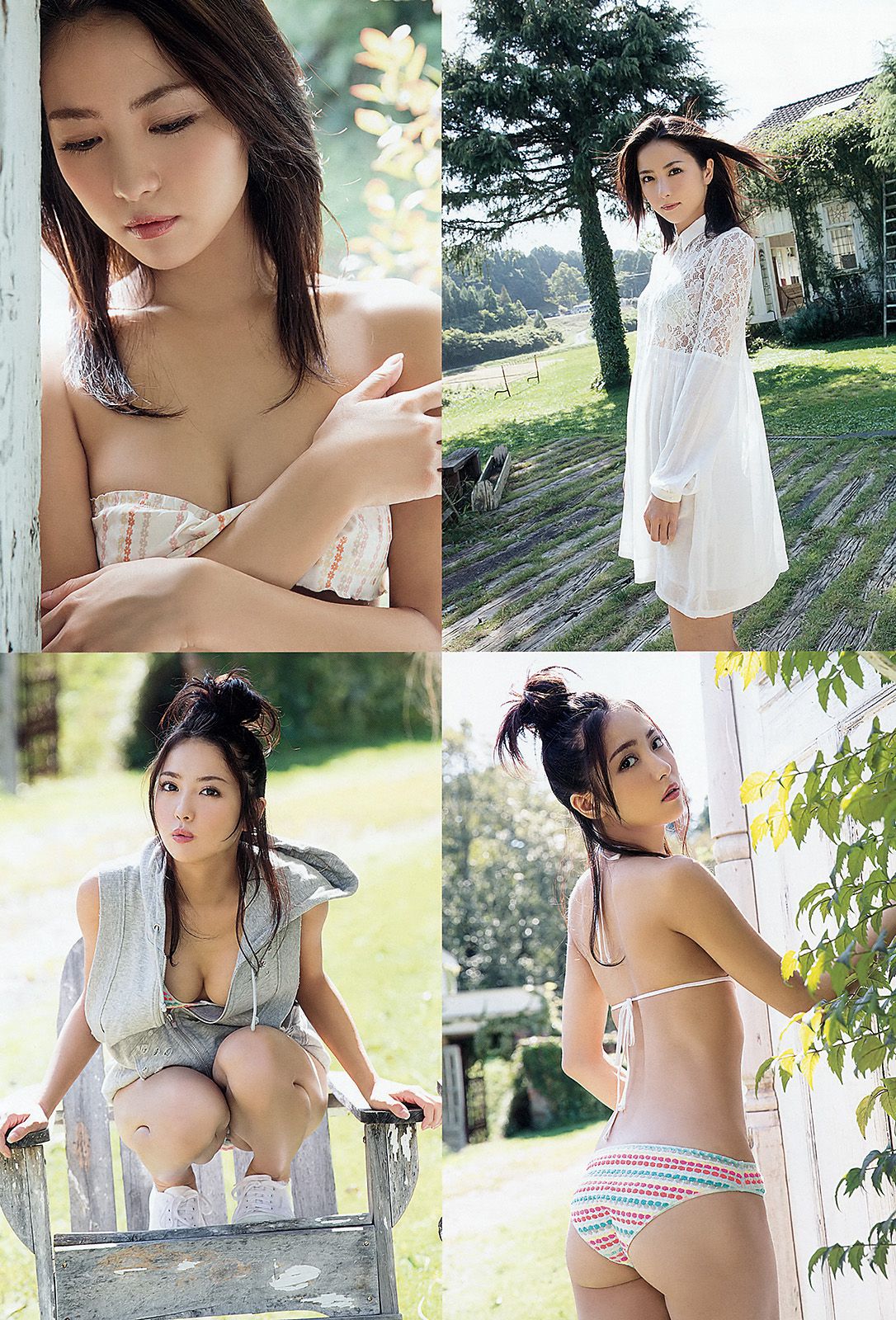 石川恋 藤田美里 新木さくら 稲村亜美 金子理江 佐藤麗奈 [Young Animal] 2015年No.22 写真杂志_第4张