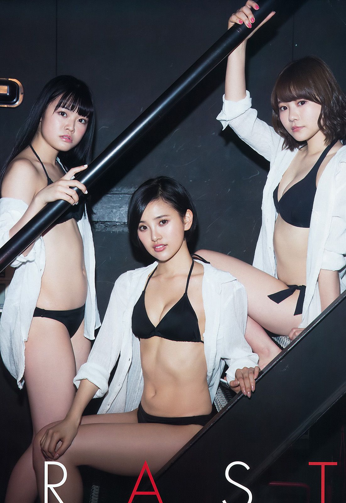 HKT48 森保まどか 兒玉遥 本村碧唯 松岡菜摘 穴井千尋 [Young Animal] 2016年No.09 写真杂志_第5张