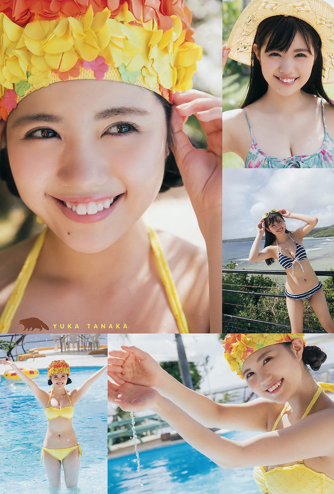 田中優香 深川舞子 野崎りな パトリシア希美 小室安未 黒木ひかり [Young Animal] 2017年No.08 写真杂志_第3张