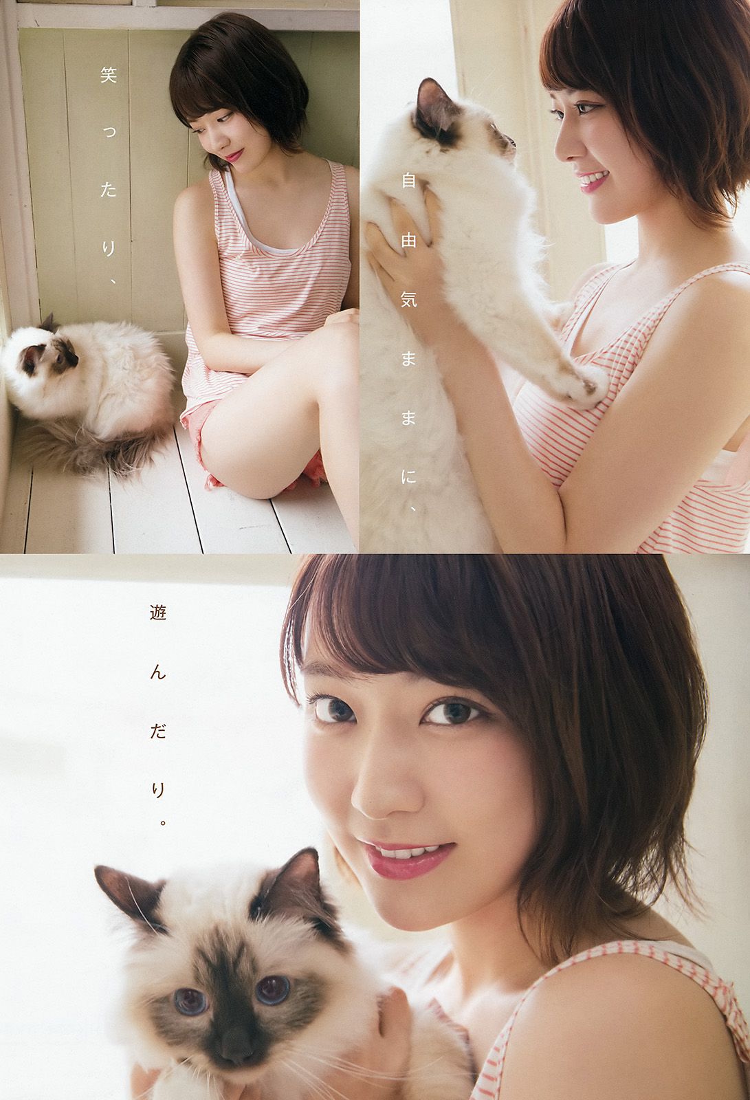 宮脇咲良 月足天音 [Young Animal] 2017年No.16 写真杂志_第3张