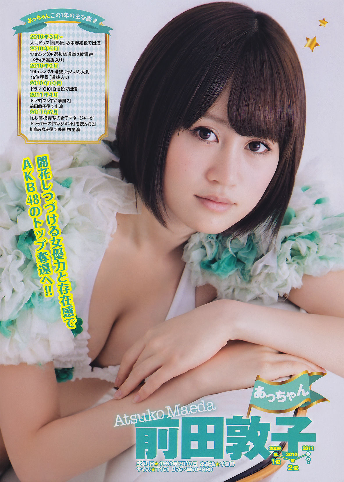 [Young Magazine] 2011年No.26 AKB48 吉木りさ 松井絵里奈_第3张