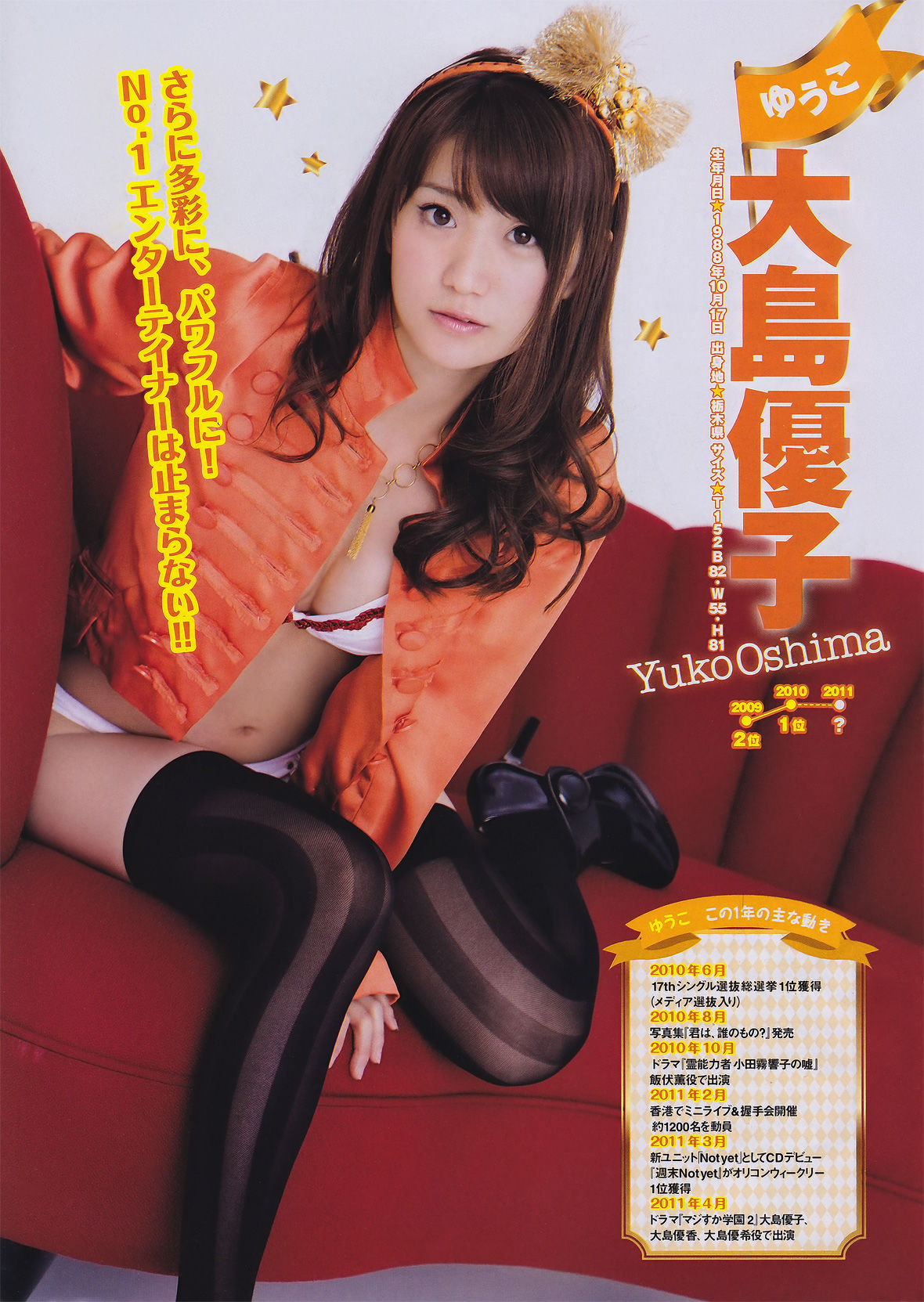 [Young Magazine] 2011年No.26 AKB48 吉木りさ 松井絵里奈_第4张