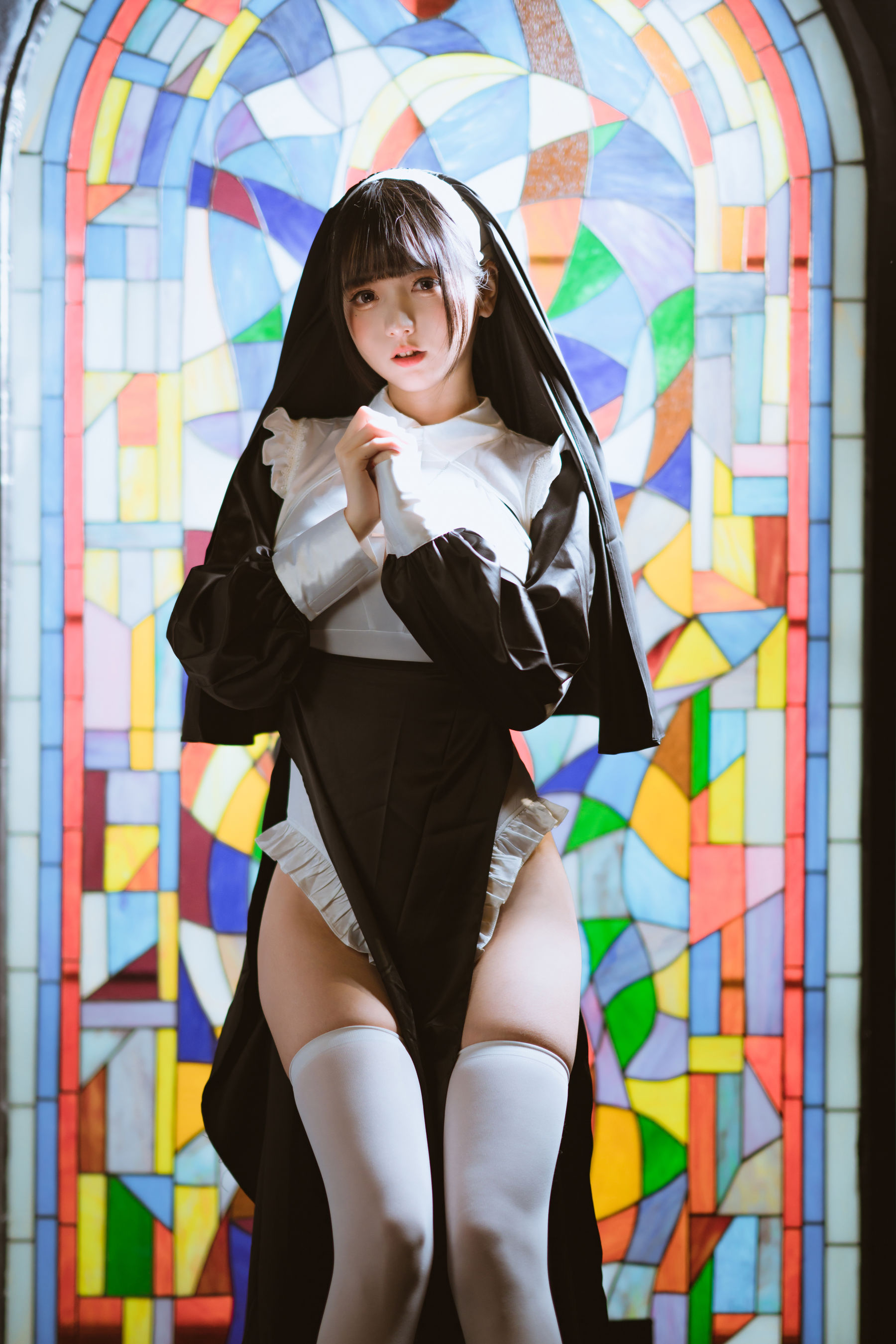 可爱妹子陆卿卿kyokyo – 修女 [16P]