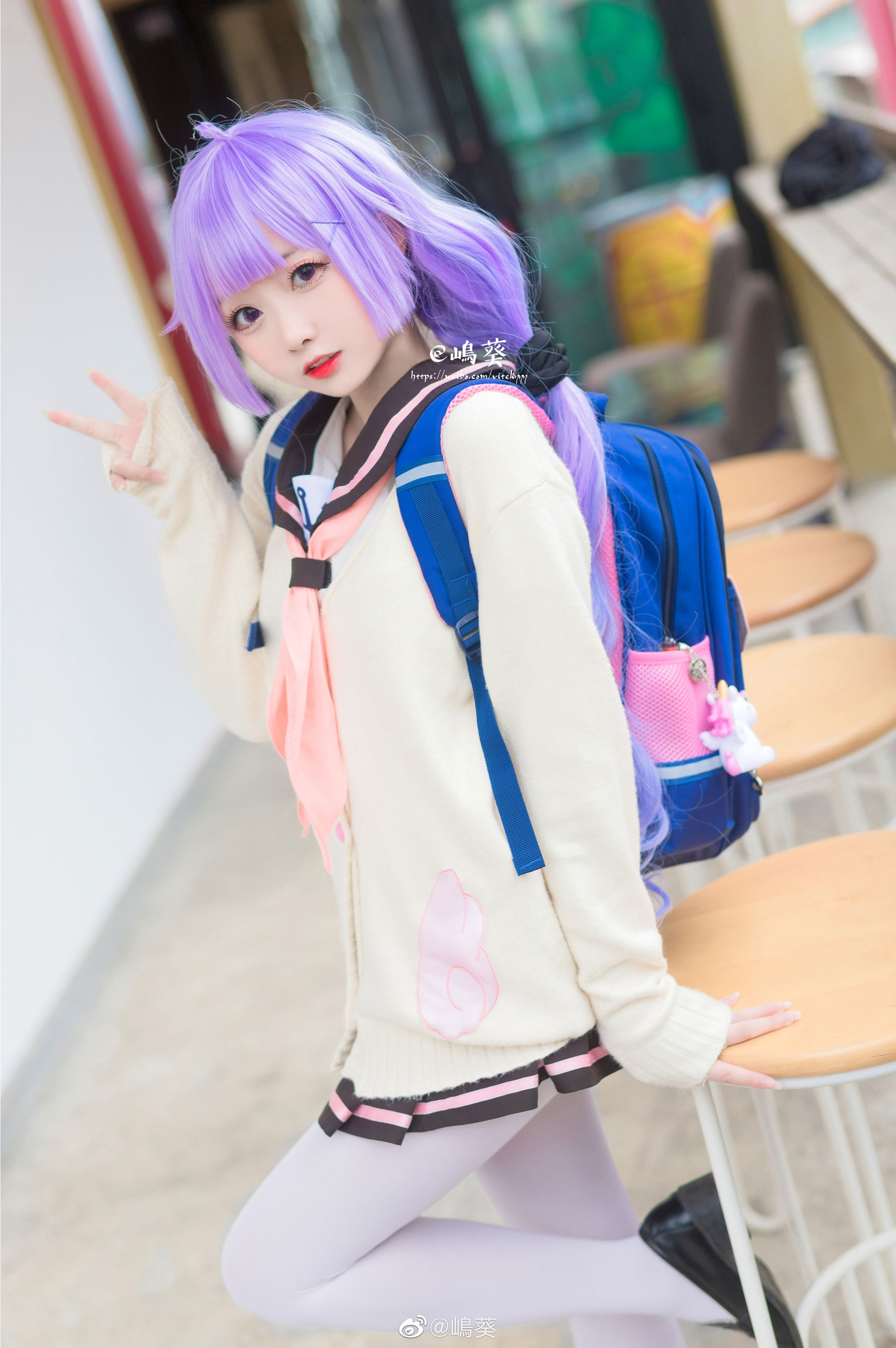 微博美女嶋葵 碧海航线 独角兽约会日 [12P]