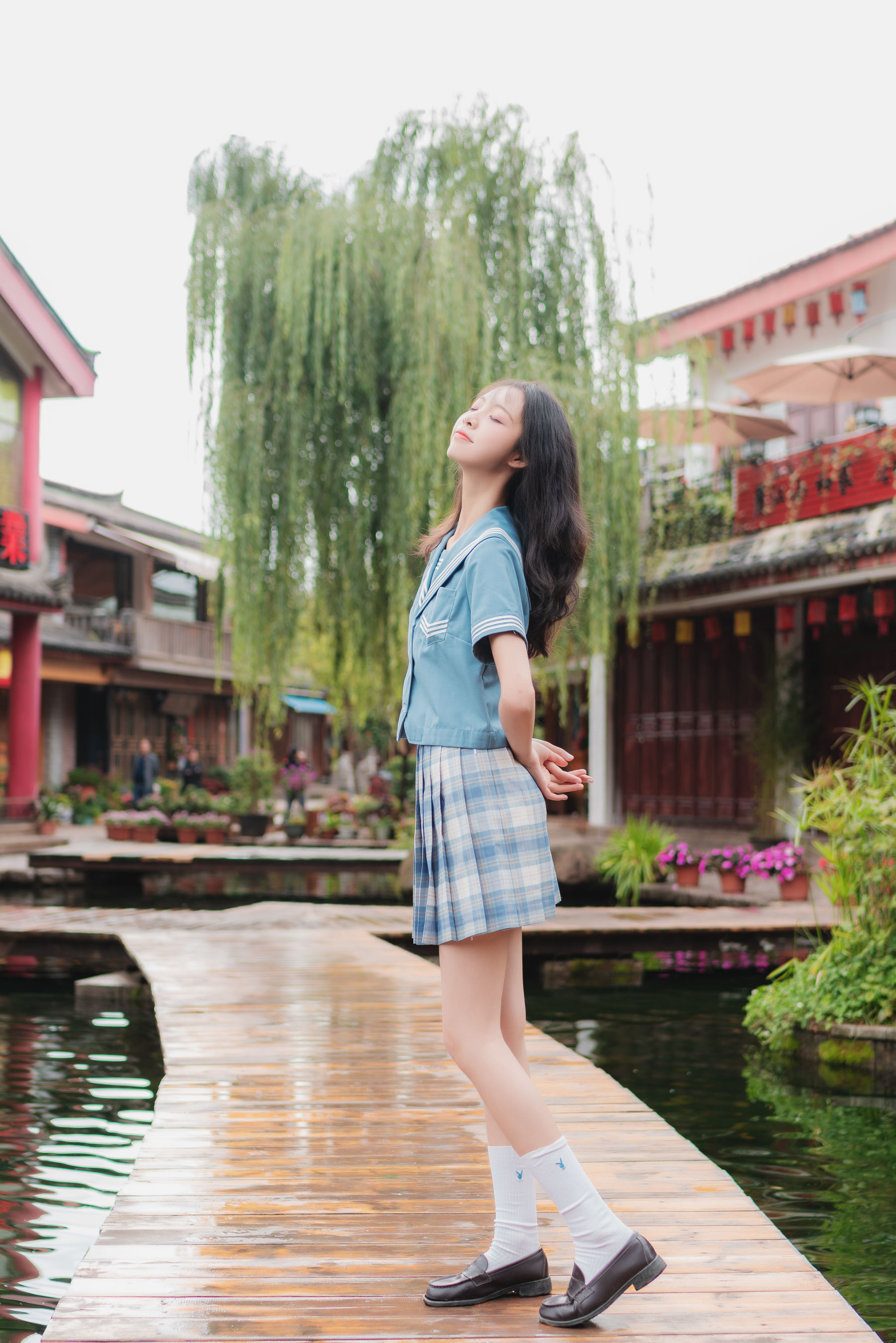 清纯妹子西瓜 丽江写真JK户外 [44P]