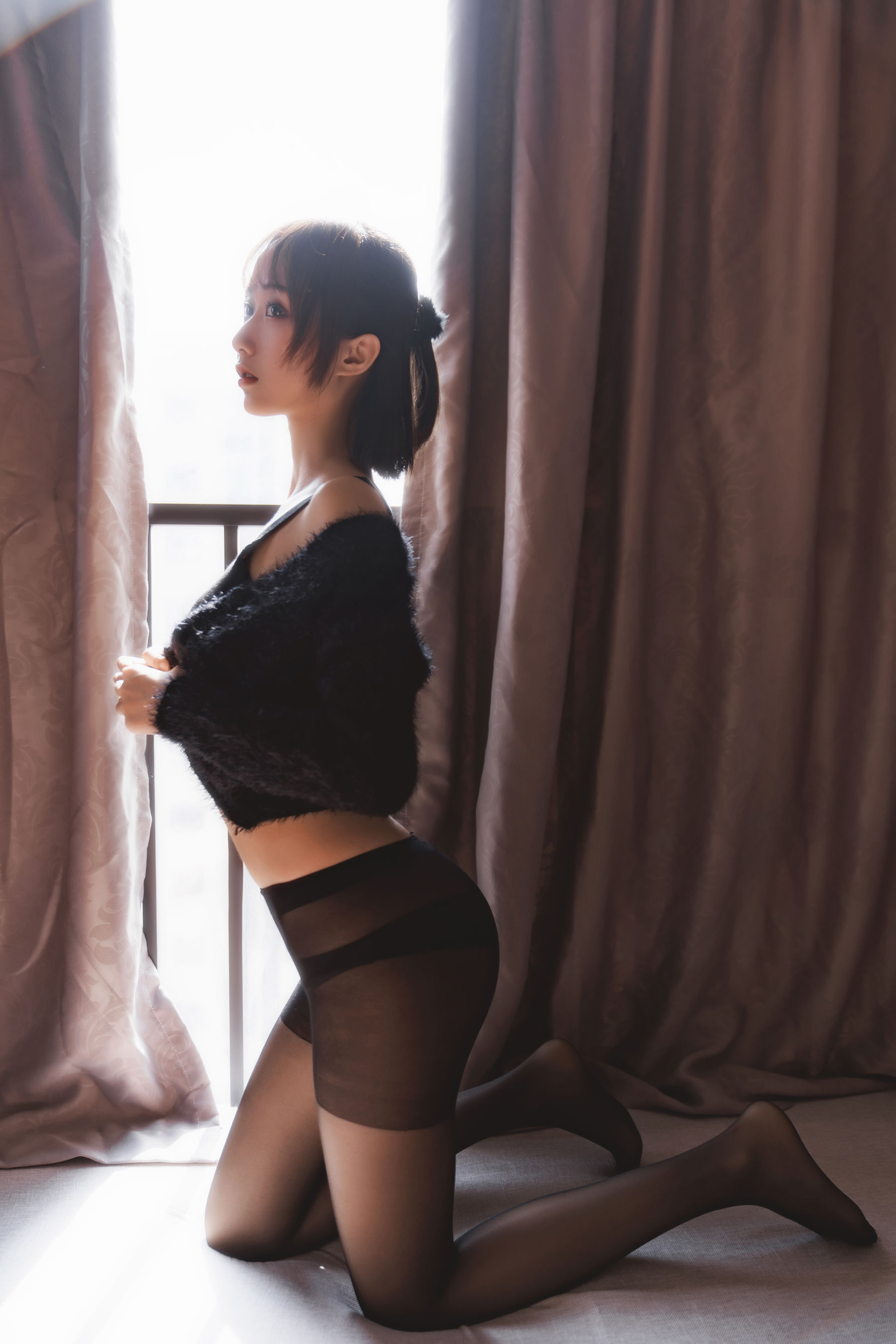 萌系小姐姐木绵绵OwO – 黑丝私房A [41P]