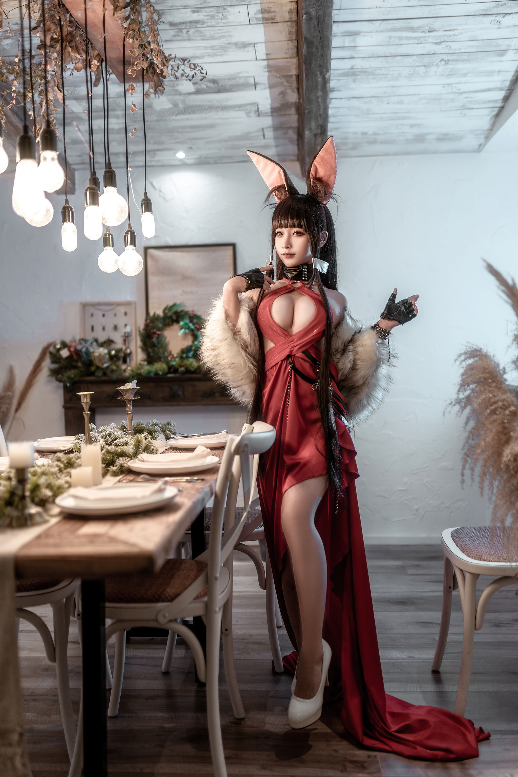 动漫博主蠢沫沫 – Akagi Ruby-Laced Beauty (Azur Lane) [40P]