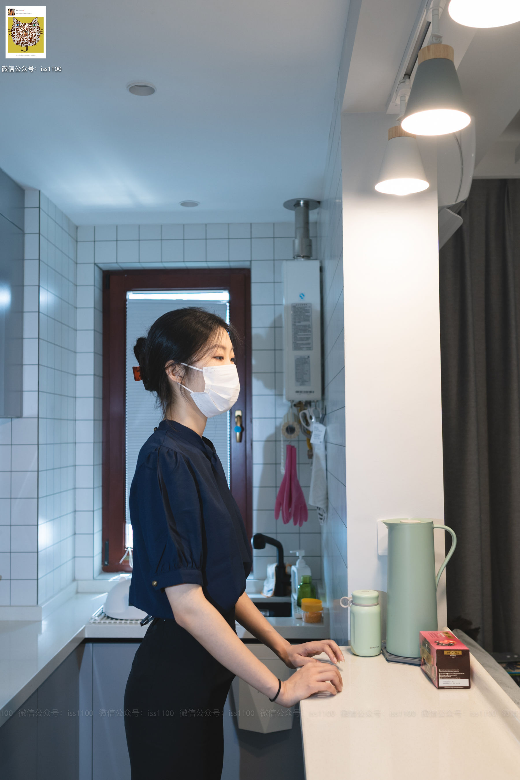 [ISS系列] 美晗 蓝色衬衫 [69P]