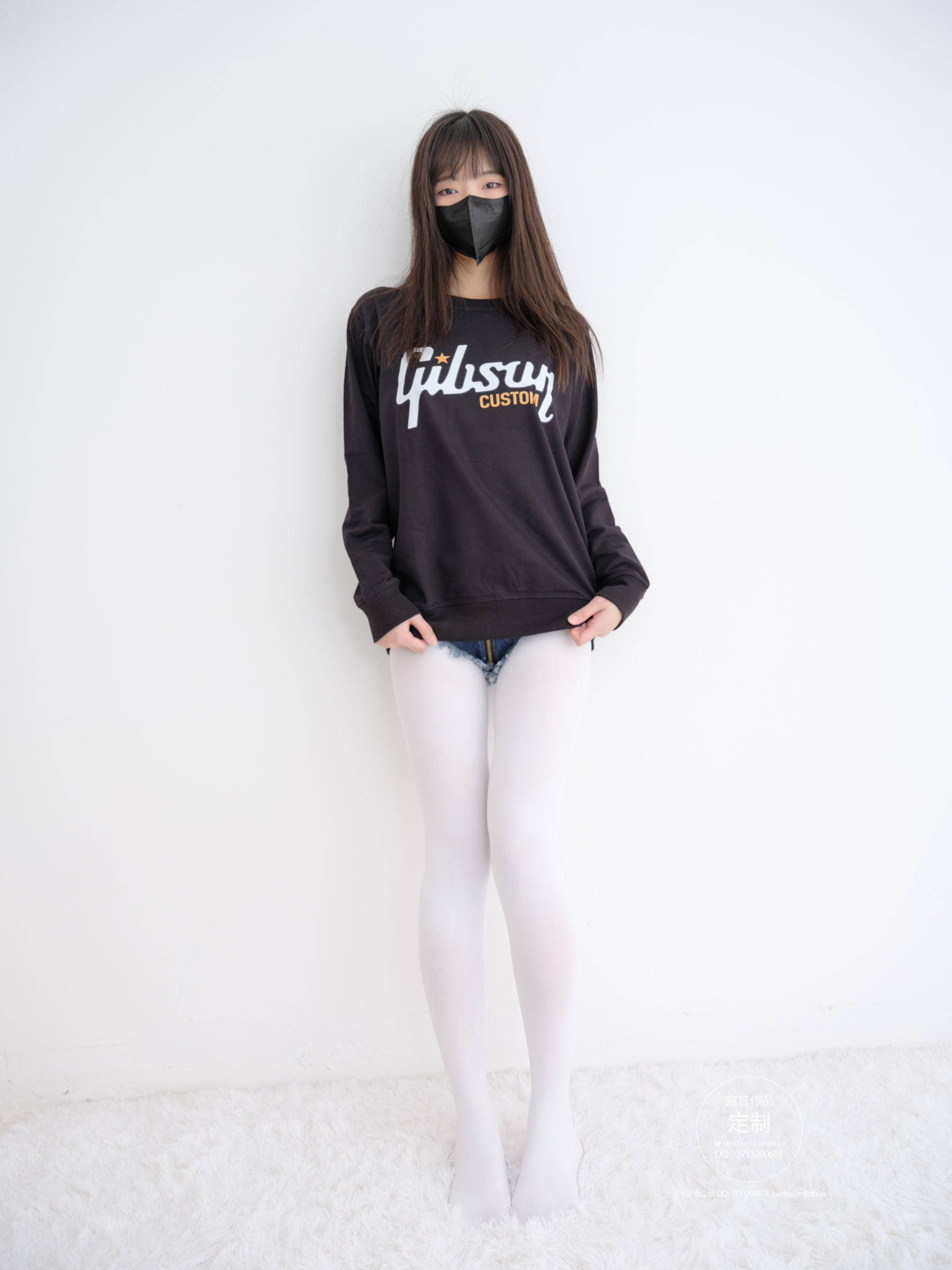 [紧急企划] EX-001 见希w 白丝牛仔短裤 [79P]