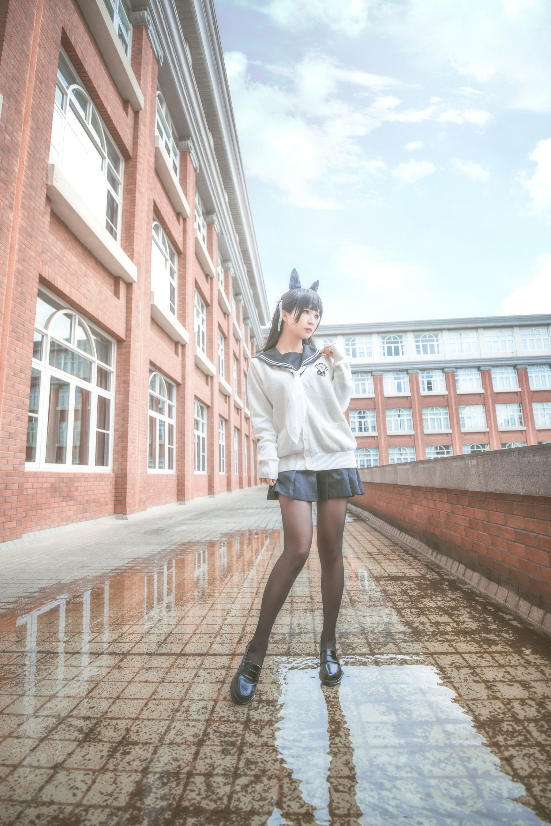 动漫博主北之北 – 碧蓝航线 爱宕JK [9P]