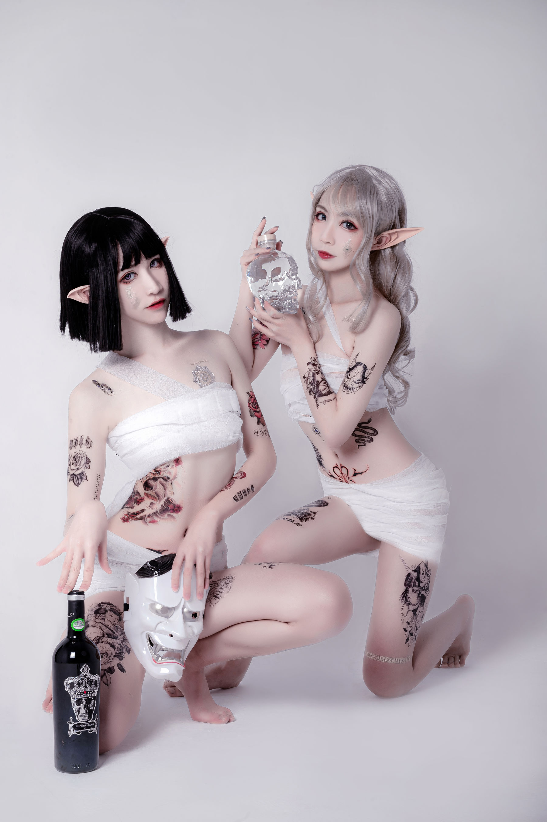 动漫博主阮邑_Fairy – 绑带和武士 [41P]