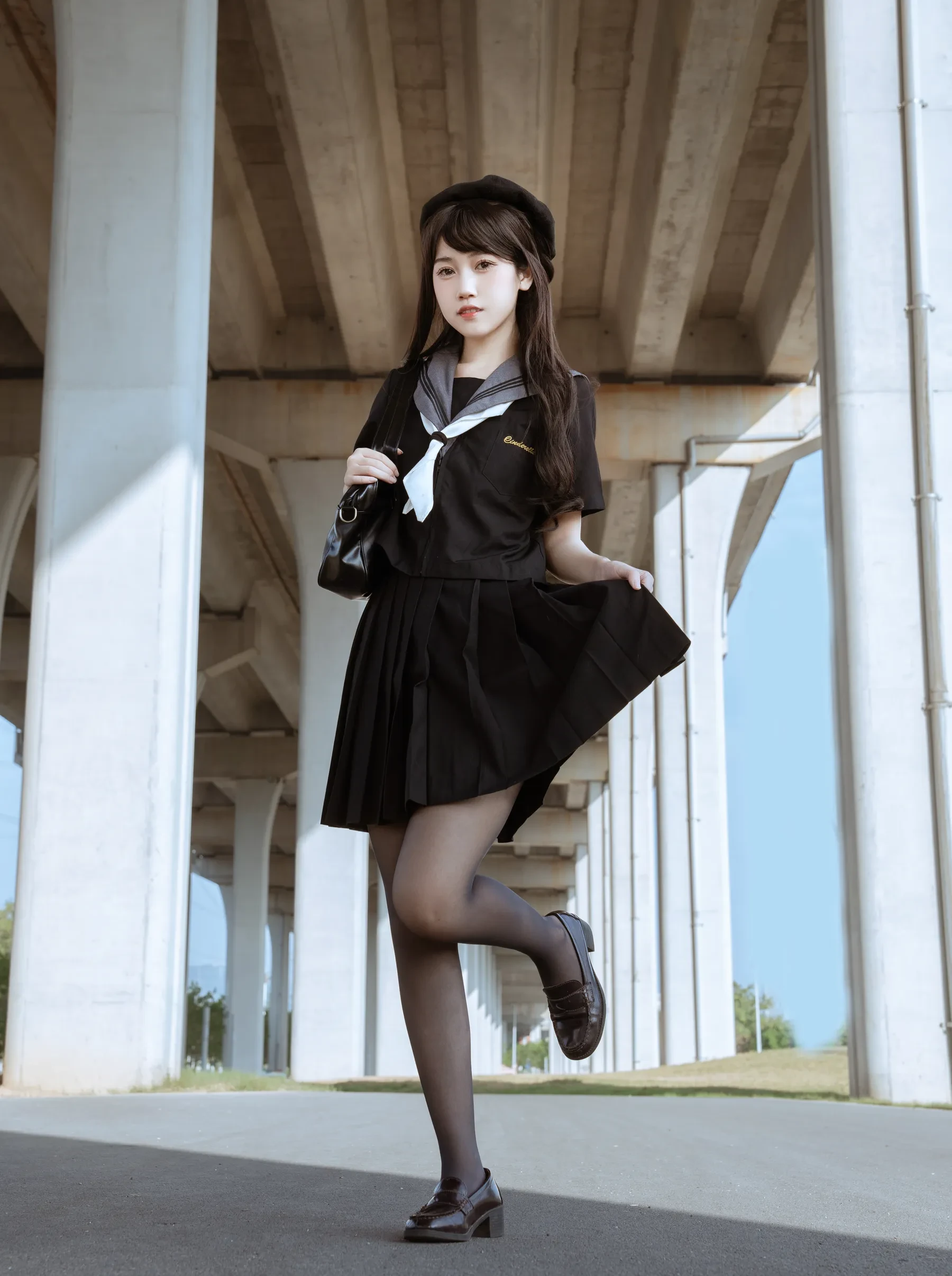 不呆猫 – 放课后野外JK [70P]