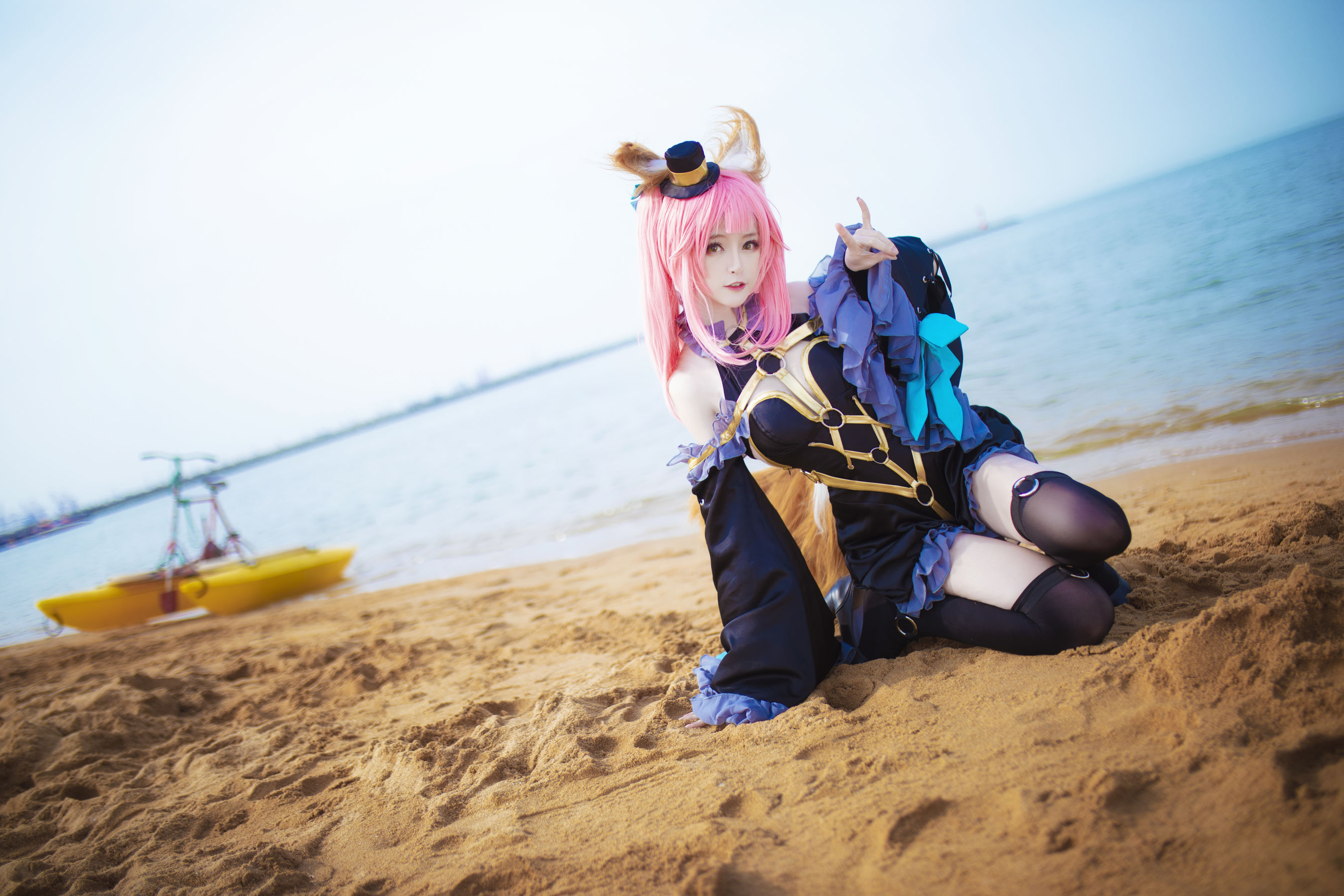 [Cosplay写真] 萌宠博主yui金鱼 – 魔术师玉藻前 [7P]