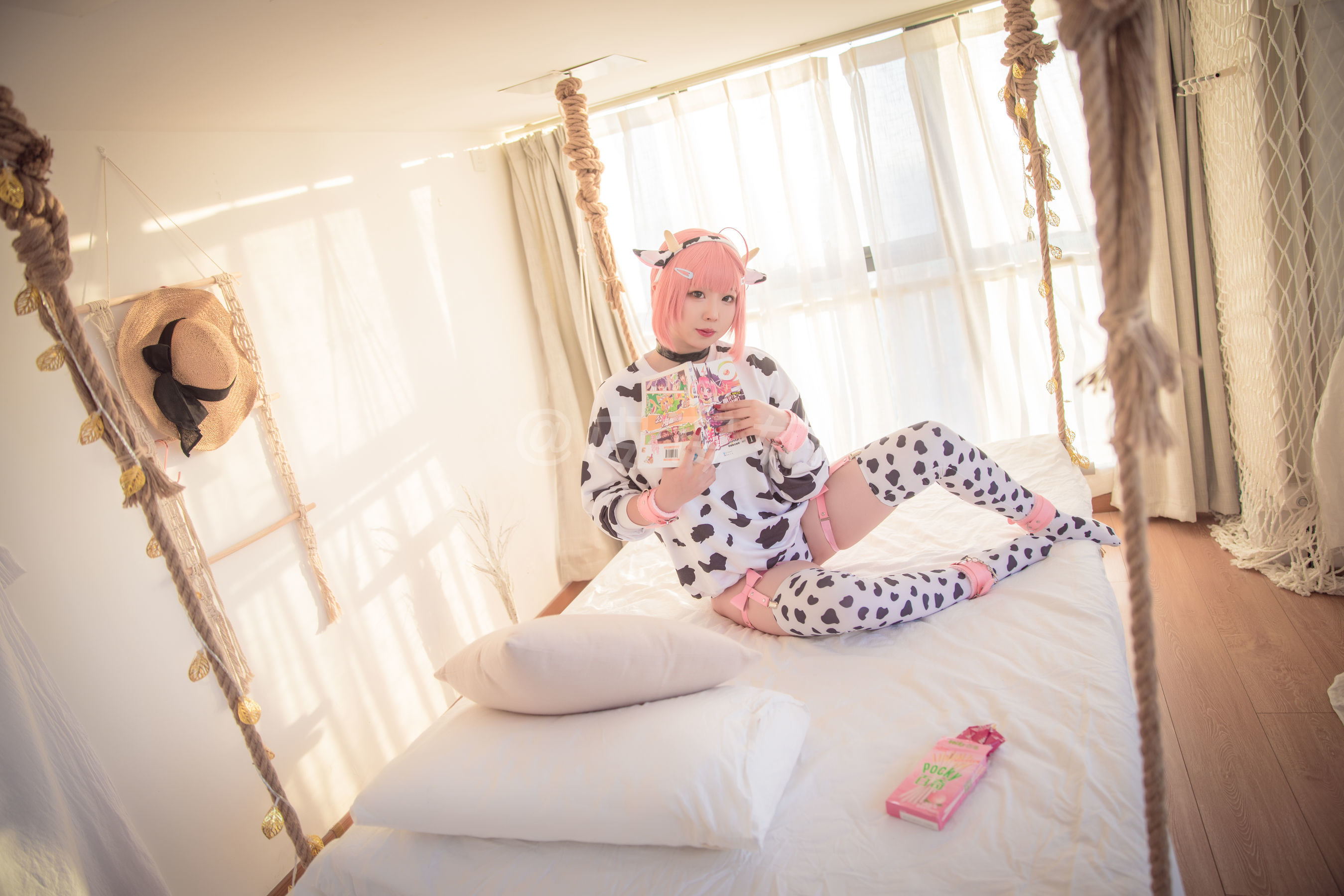 皮皮奶可可爱了啦 奶牛套装 [57P]