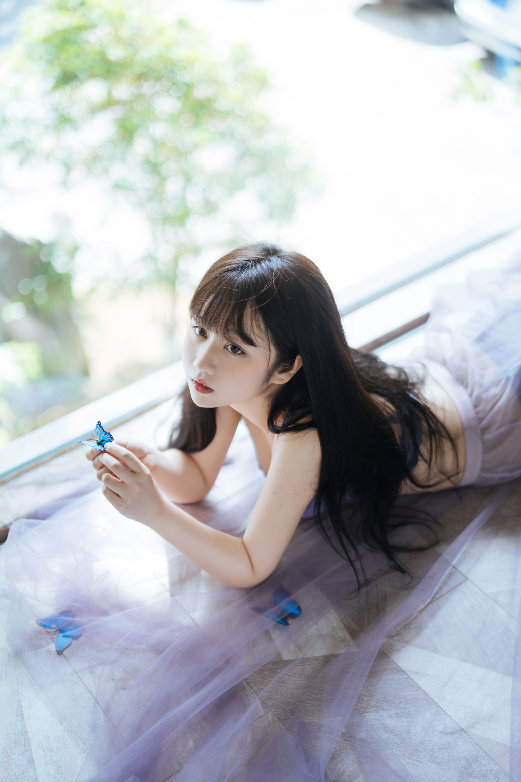 微博福利姬镜酱 – 静夏之薄纱蕾丝 [58P]