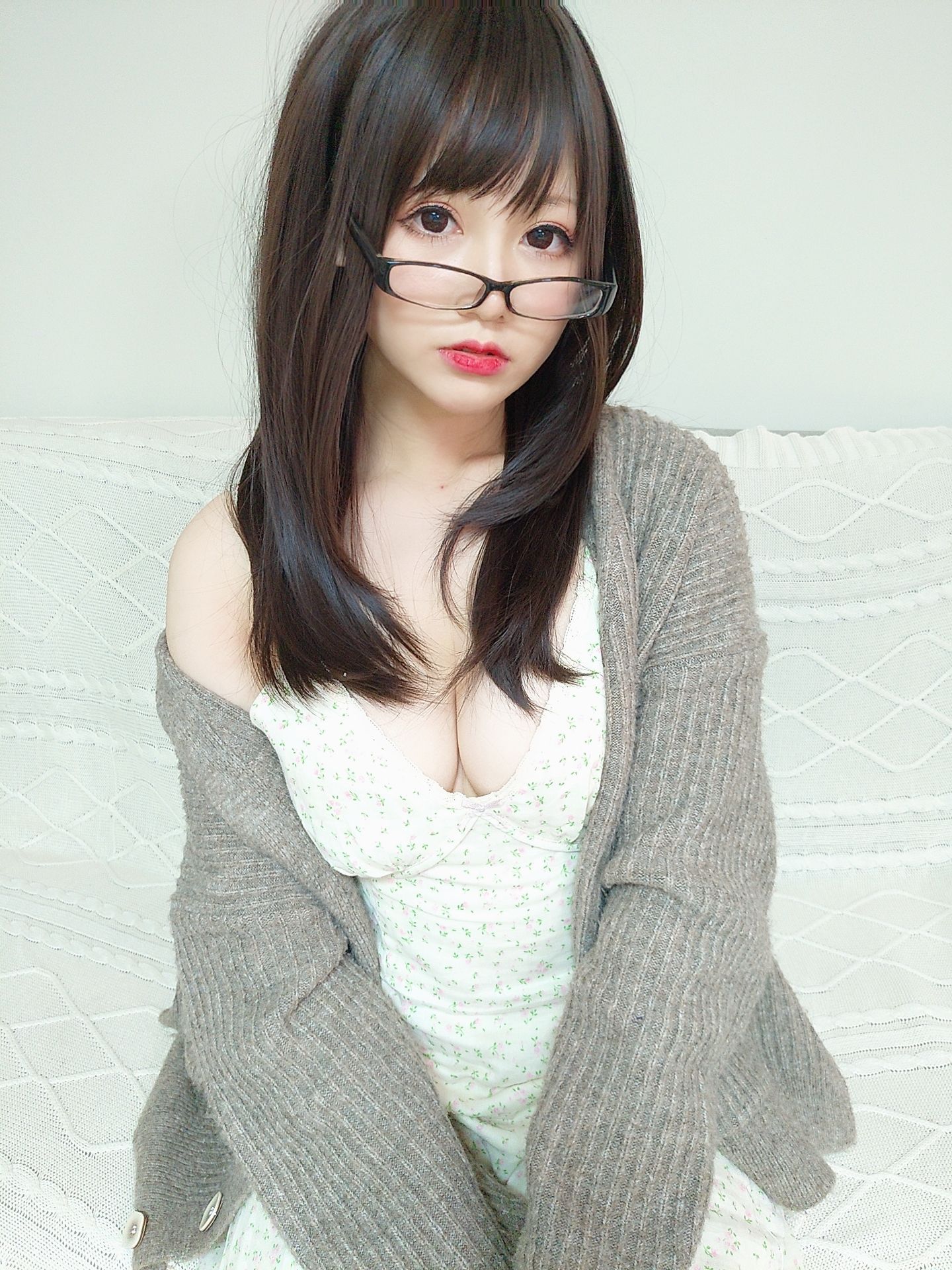 萌妹子Nyako喵子 – 妄想彼女との同棲生活 之 2组居家睡衣系列 [52P]