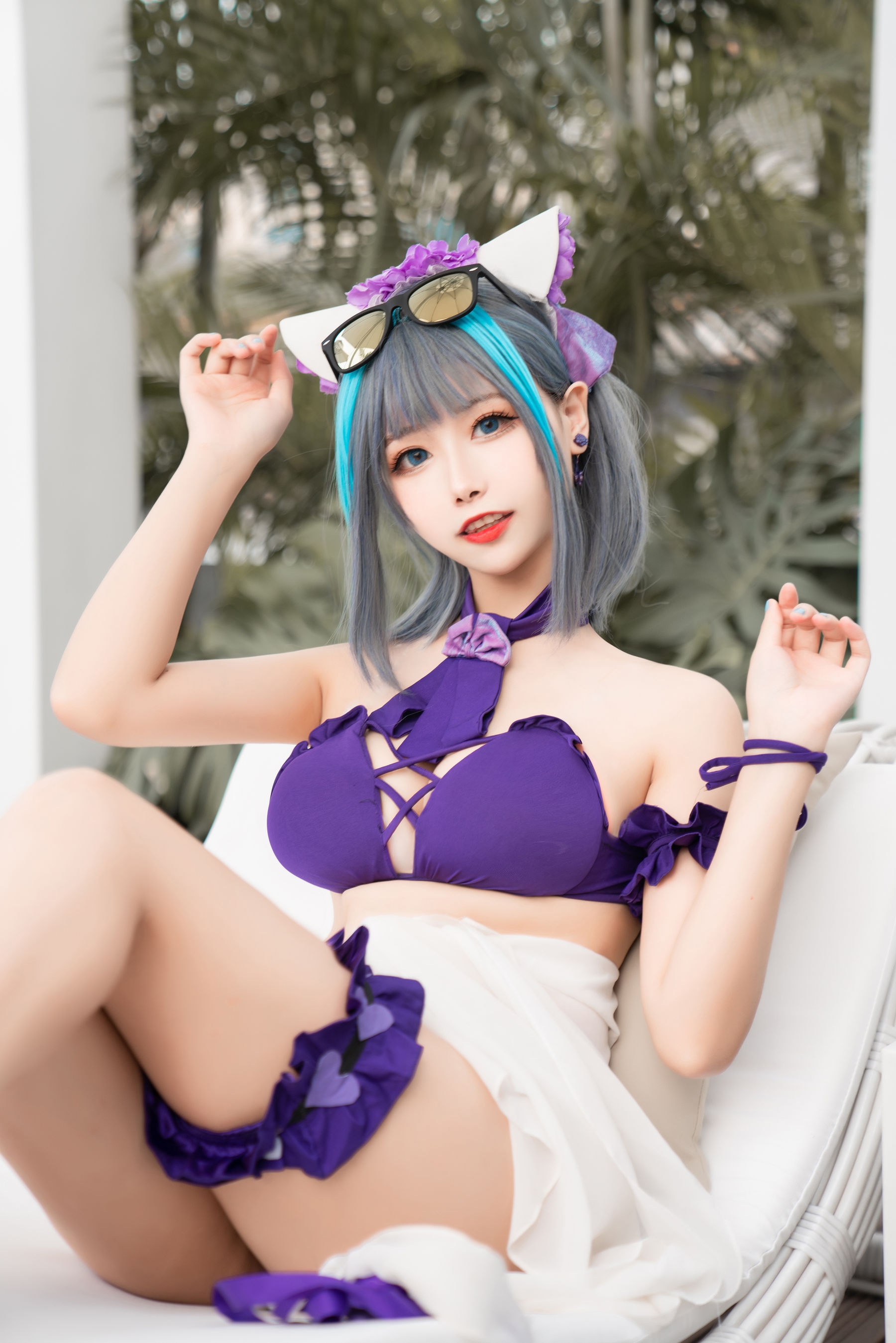 微博妹子Momoko葵葵 – 柴郡水着 [40P]