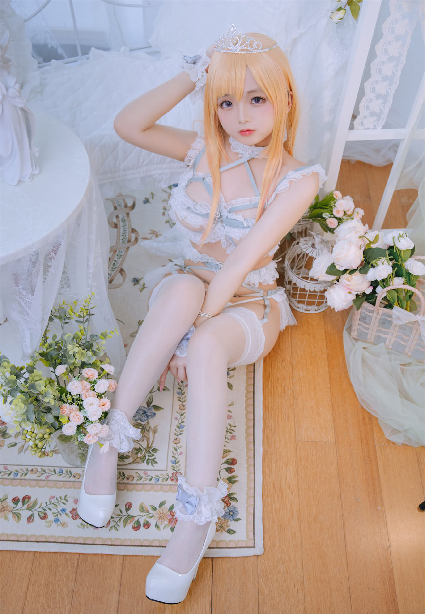 Cosplay日奈娇 – 喜多川海梦 花嫁 [71P]