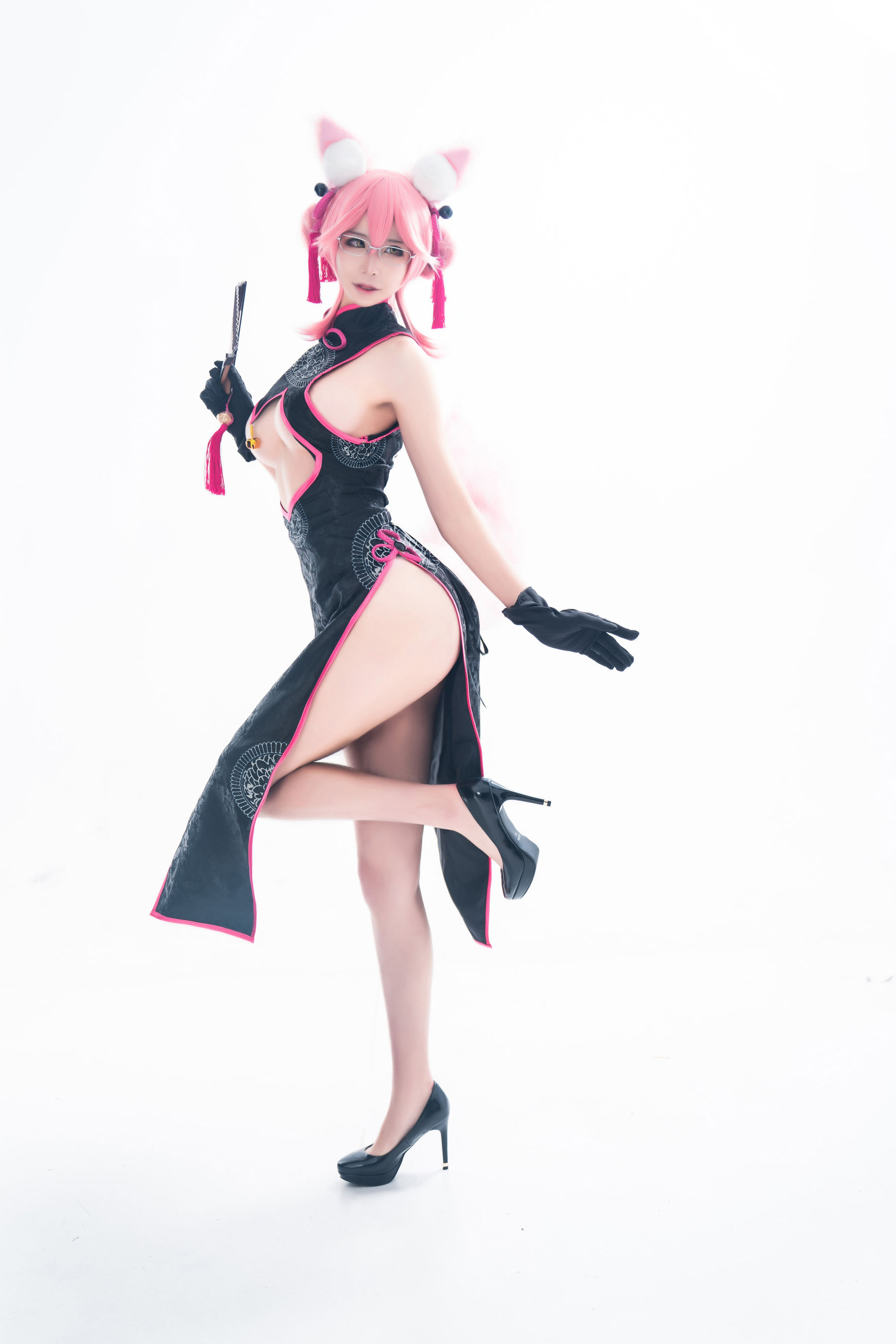 动漫博主爱老师_PhD – 玉藻前 旗袍 [16P]