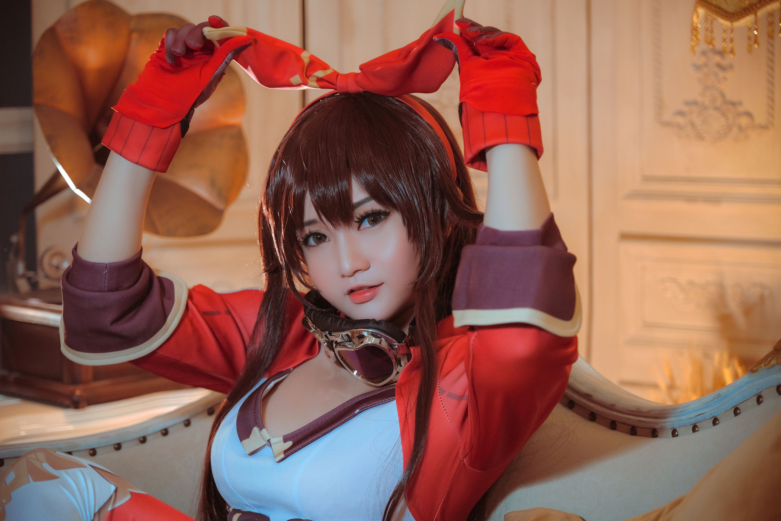 Coser小姐姐Potato Godzilla – Amber (Genshin Impact) [33P]