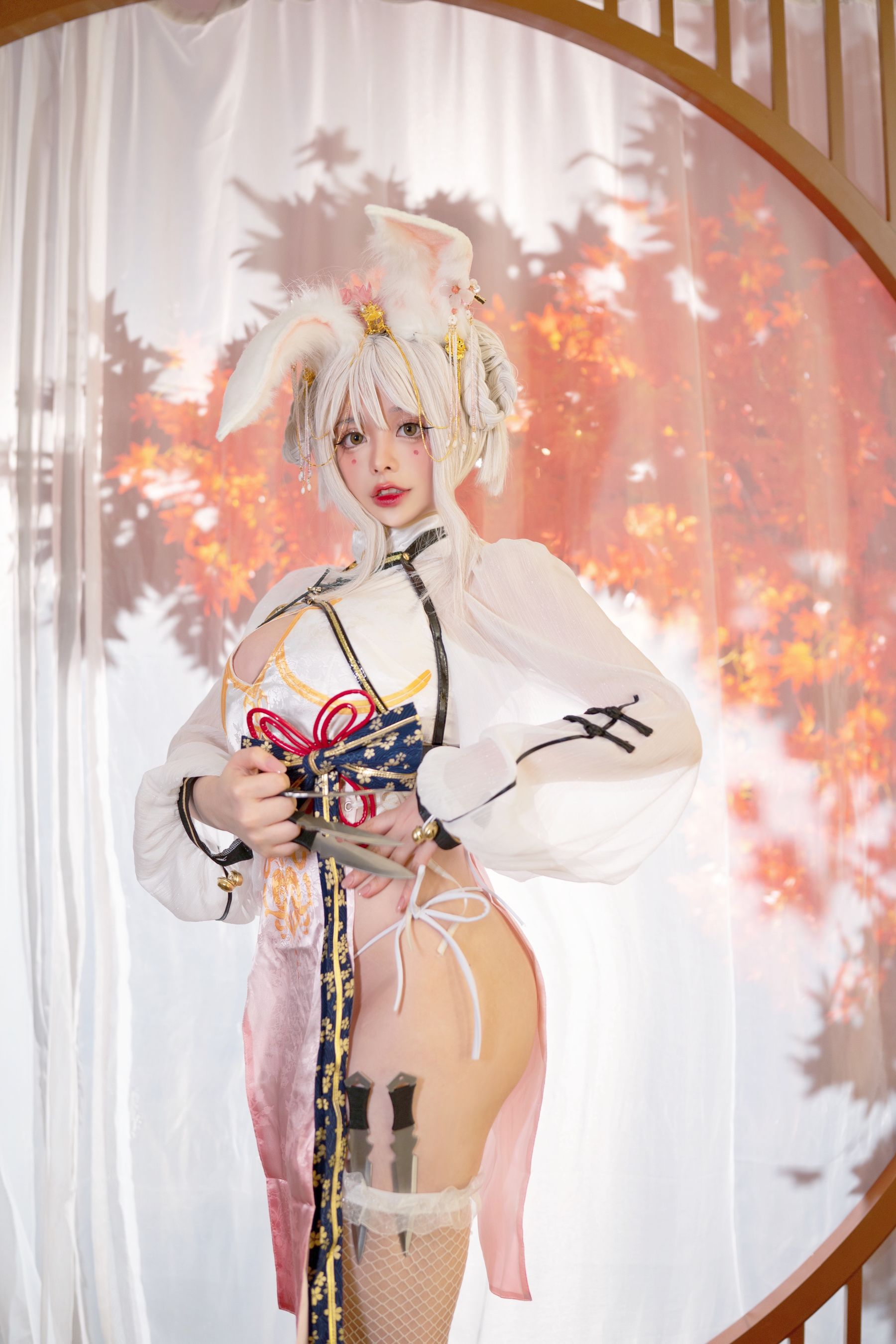 NinJA阿寨寨 – 肉肉大白兔 [55P]