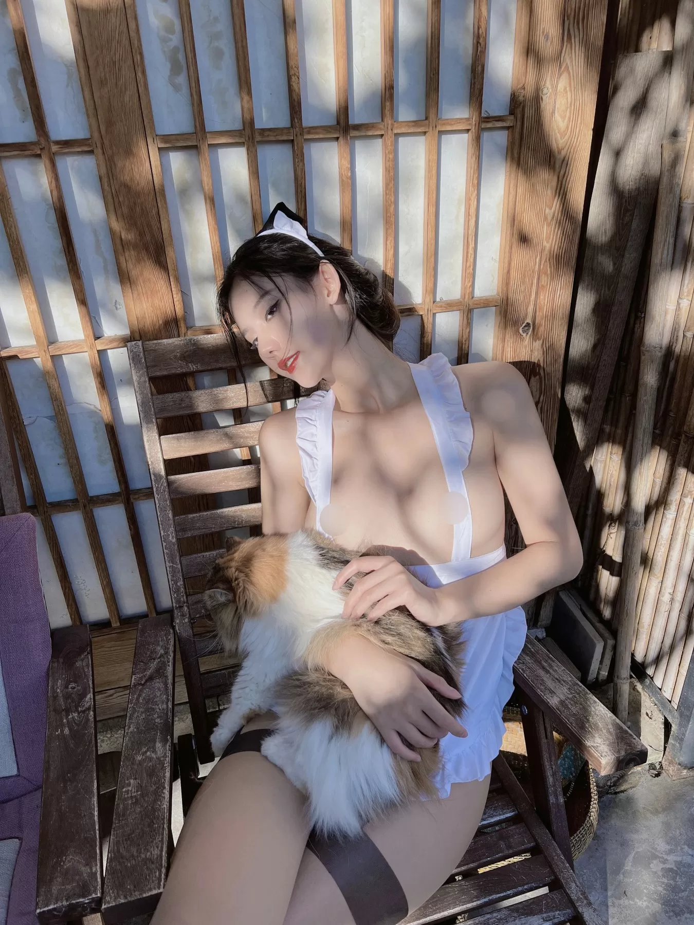 就是阿朱啊 – 女仆与猫 [40P]