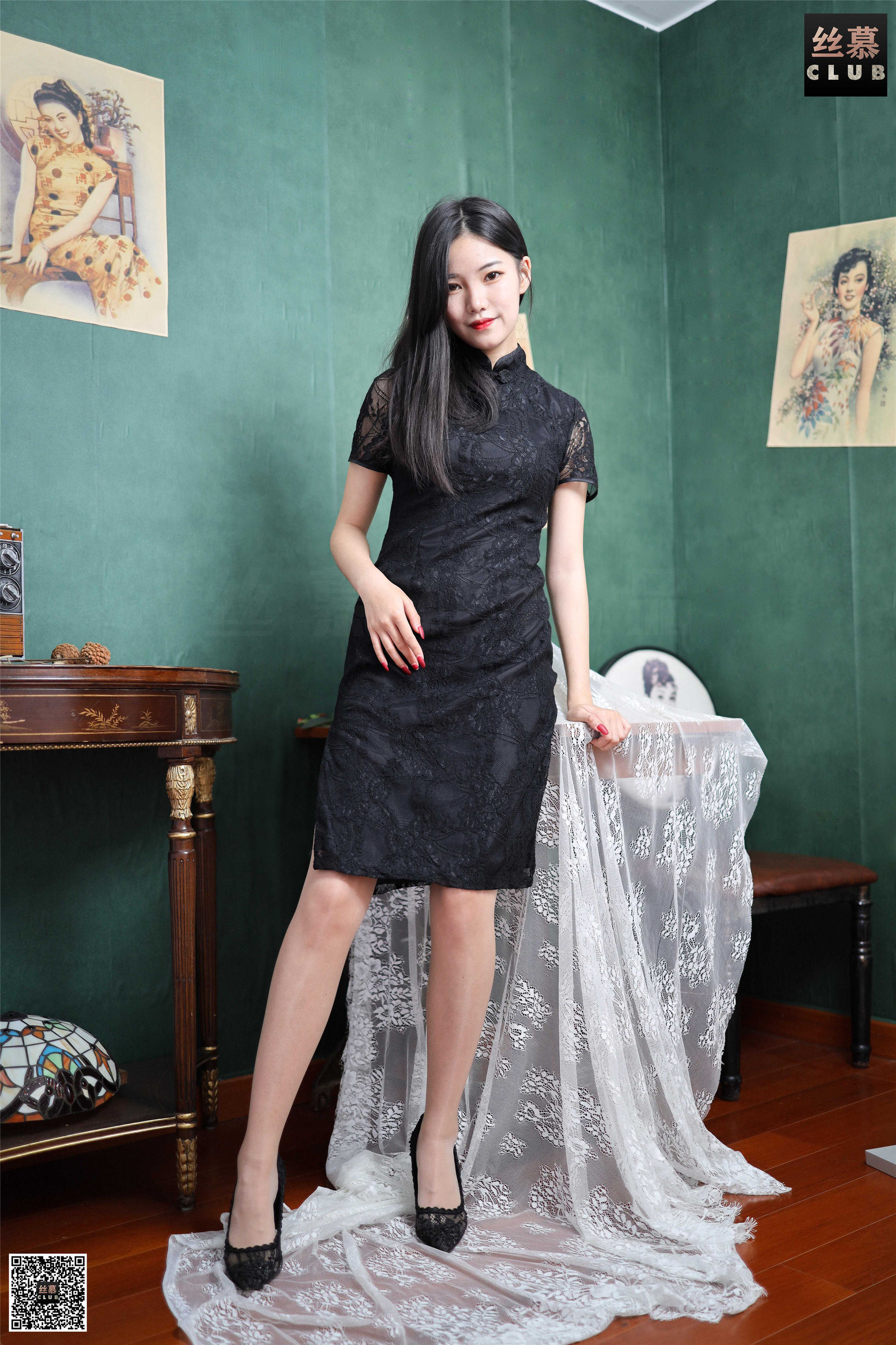 [丝慕] SM113 天天一元 文欣的蕾丝旗袍_第5张