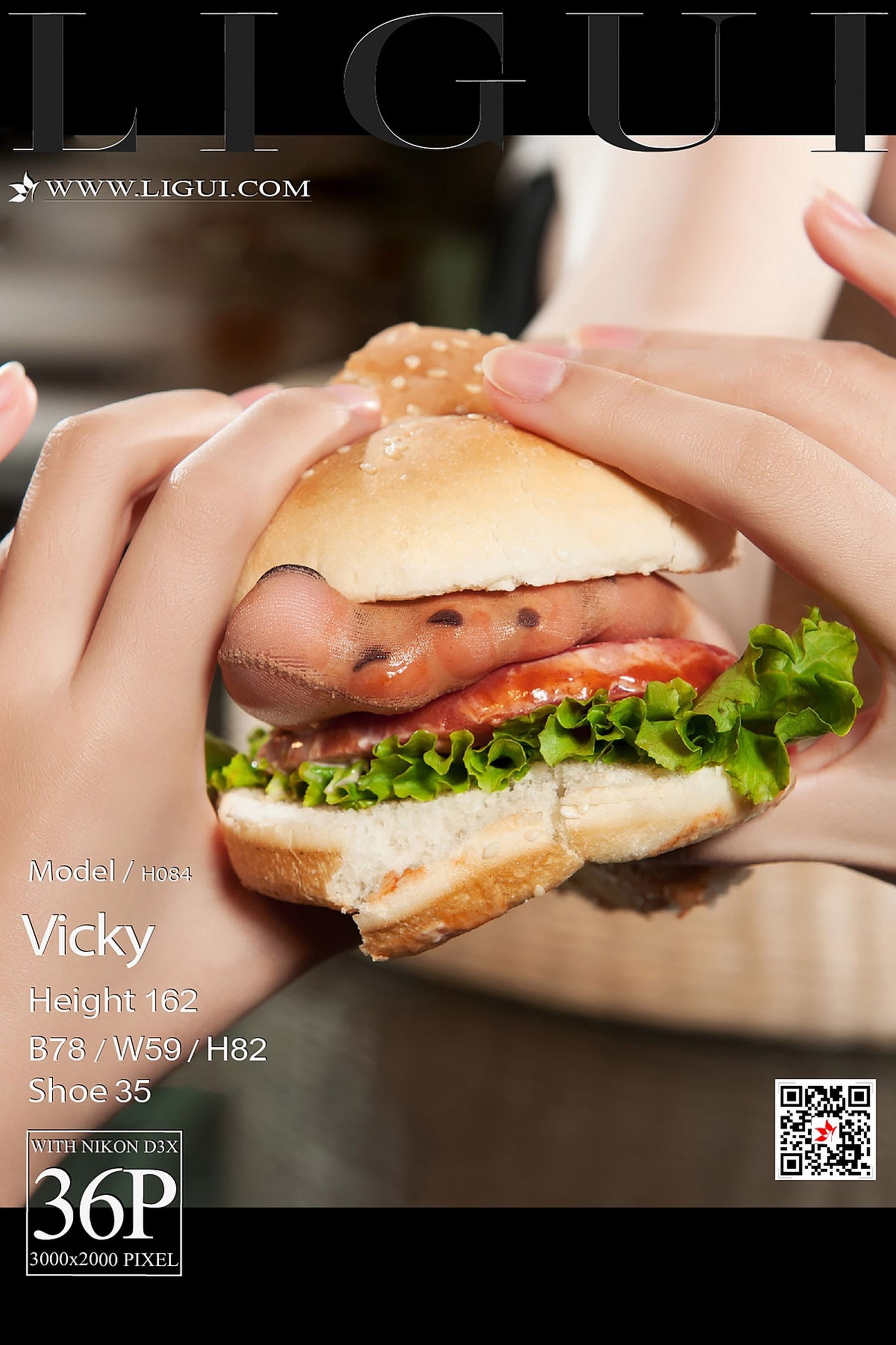 Model 腿模Vicky《汉堡美脚丝足》 [丽柜Ligui]_第1张