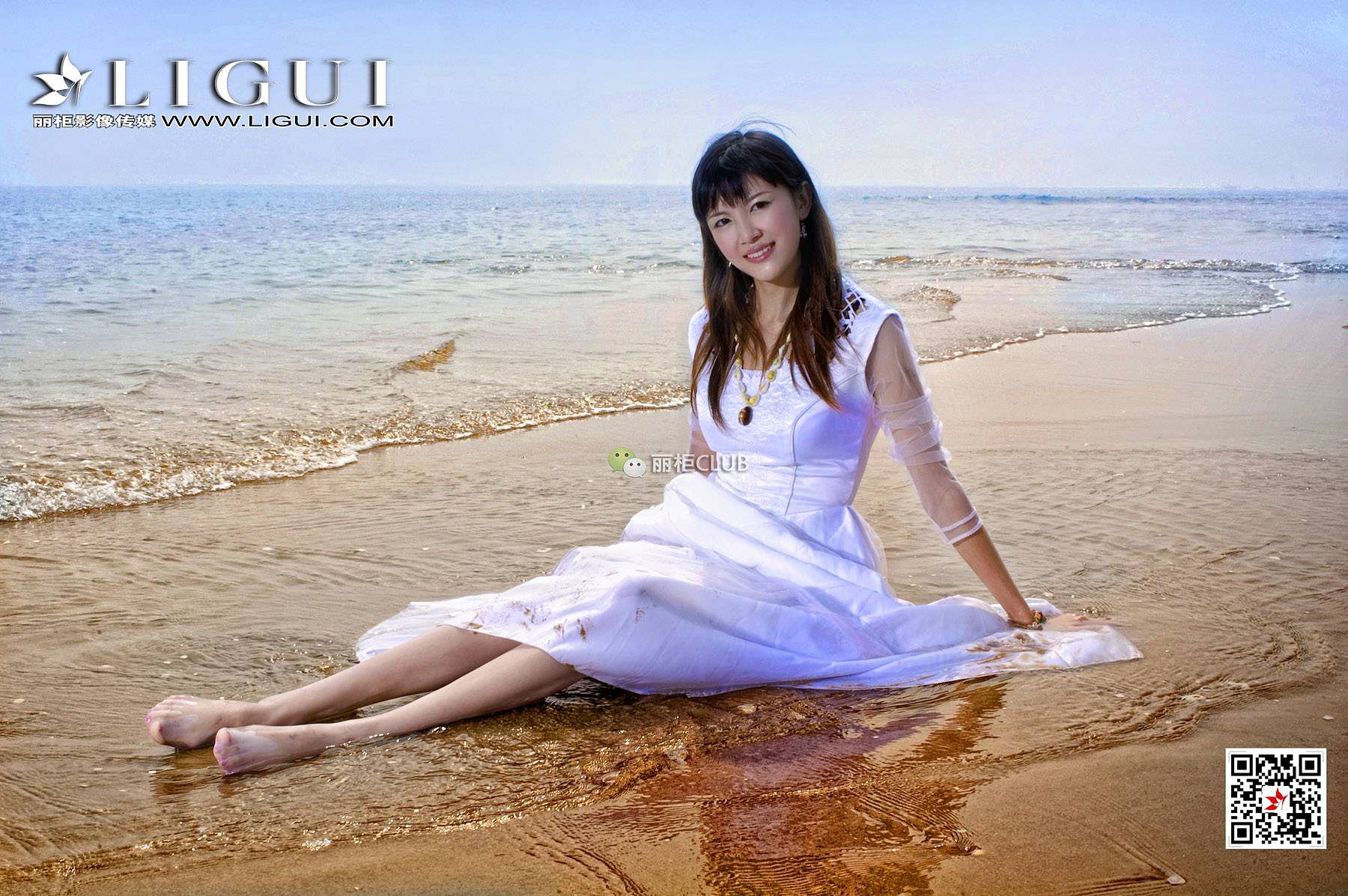 菲儿《沙滩婚纱》 [丽柜LIGUI] 网络丽人_第4张