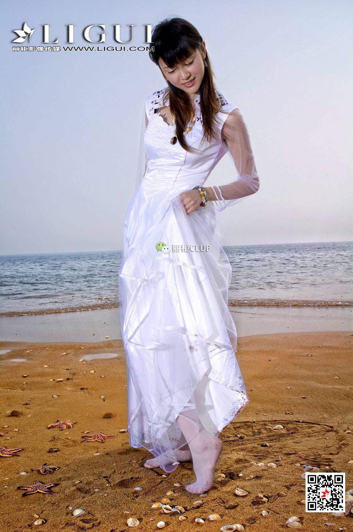 菲儿《沙滩婚纱》 [丽柜LIGUI] 网络丽人_第5张