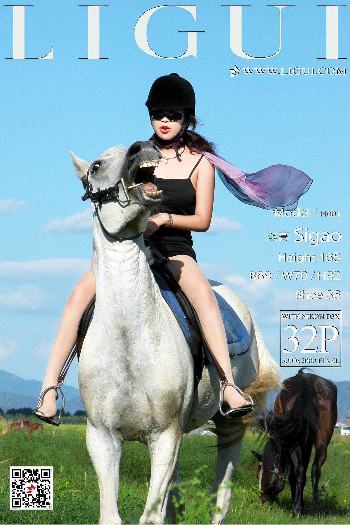 腿模丝高《白马女郎美丝》 [丽柜LIGUI] 美腿丝足_第1张