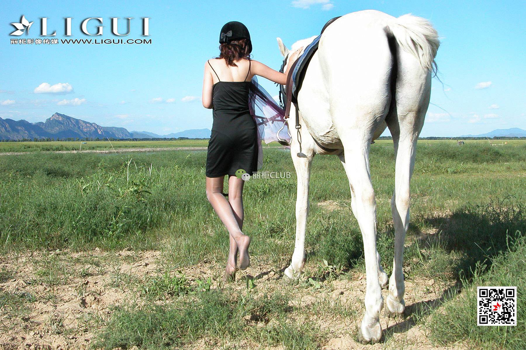 腿模丝高《白马女郎美丝》 [丽柜LIGUI] 美腿丝足_第2张