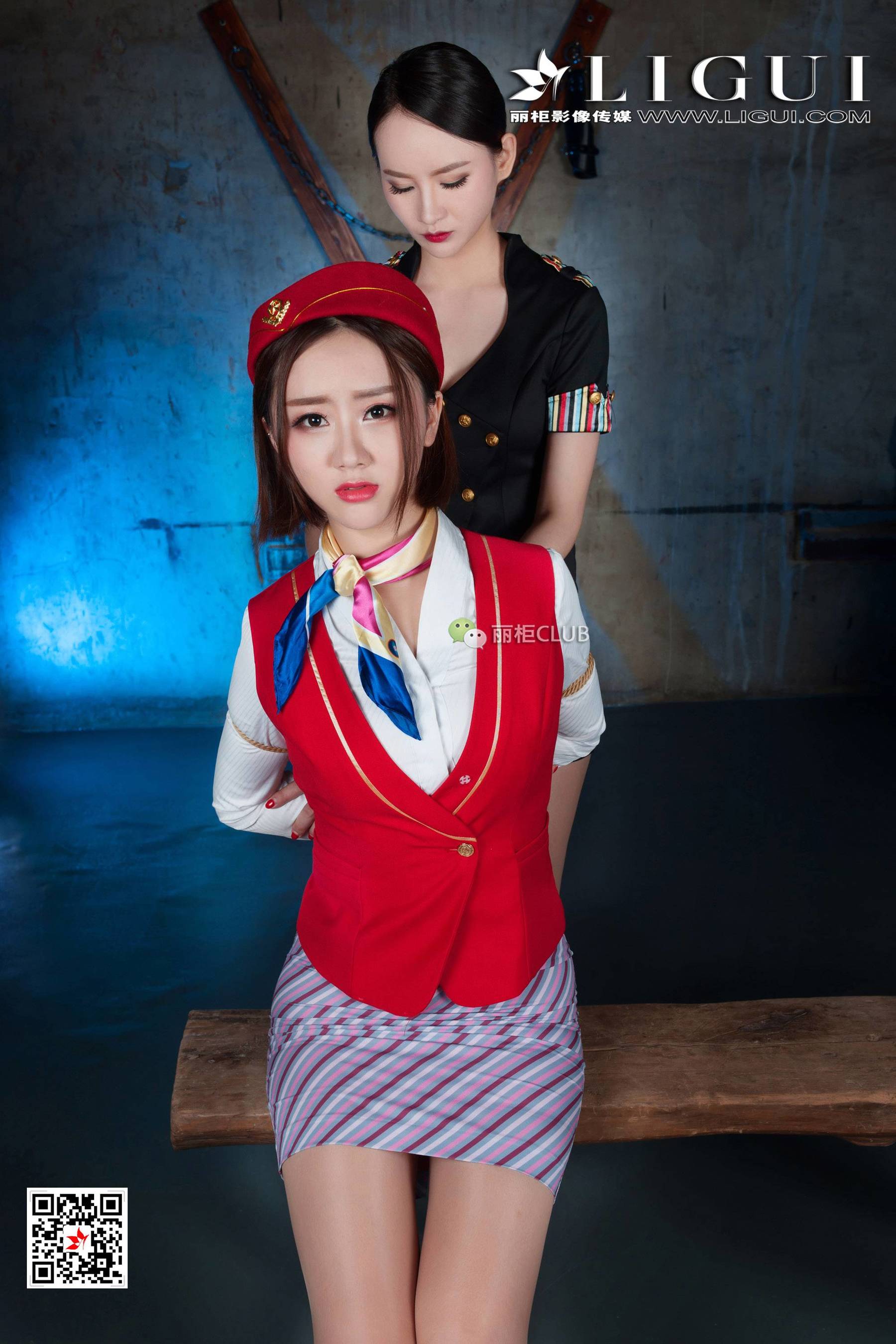 腿模Amy&腿模然然《空姐丝袜美束》 [丽柜LIGUI] 网络丽人_第2张