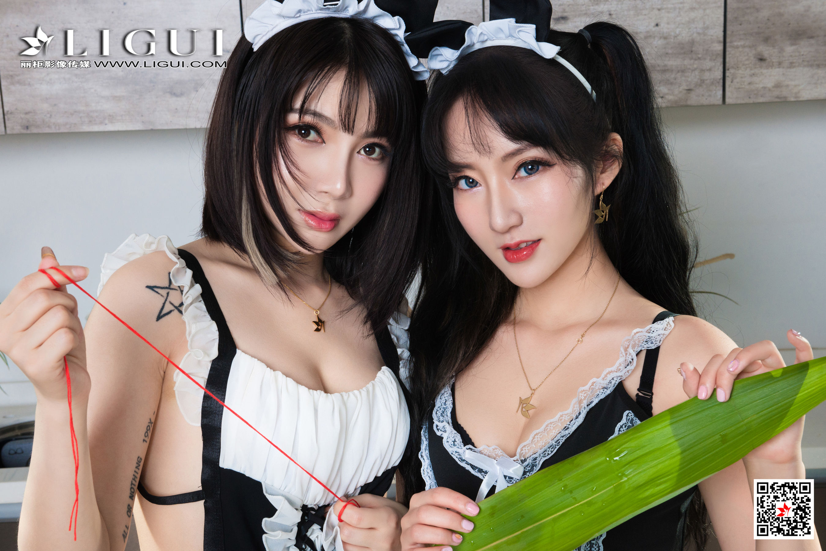 [丽柜Ligui] 网络丽人 Model 小七&汐汐_第2张